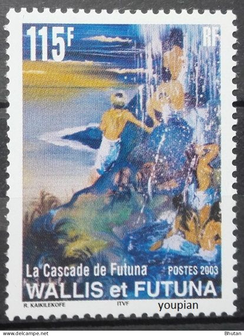 Wallis And Futuna 2003, Waterfall Of Futuna, MNH Single Stamp - Nuevos