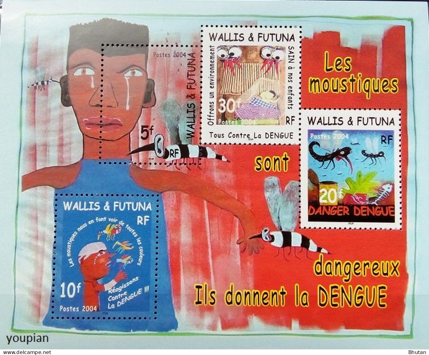 Wallis And Futuna 2004, Fight Against Dengue Fever, MNH S/S - Neufs