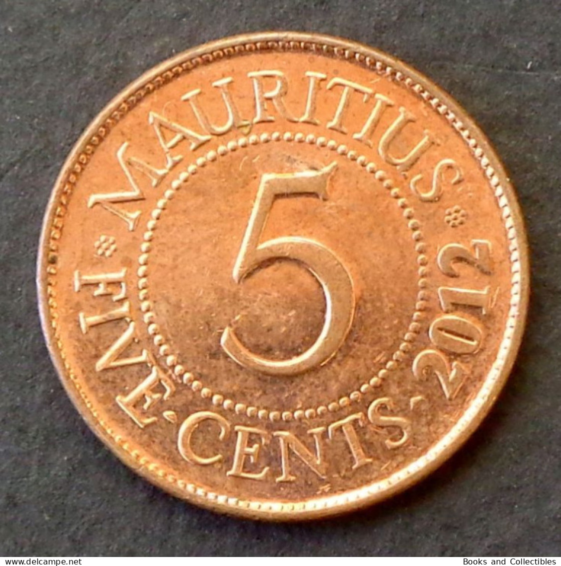 MAURITIUS - 5 Cents 2012 - KM# 52 * Ref. 0185 - Mauricio