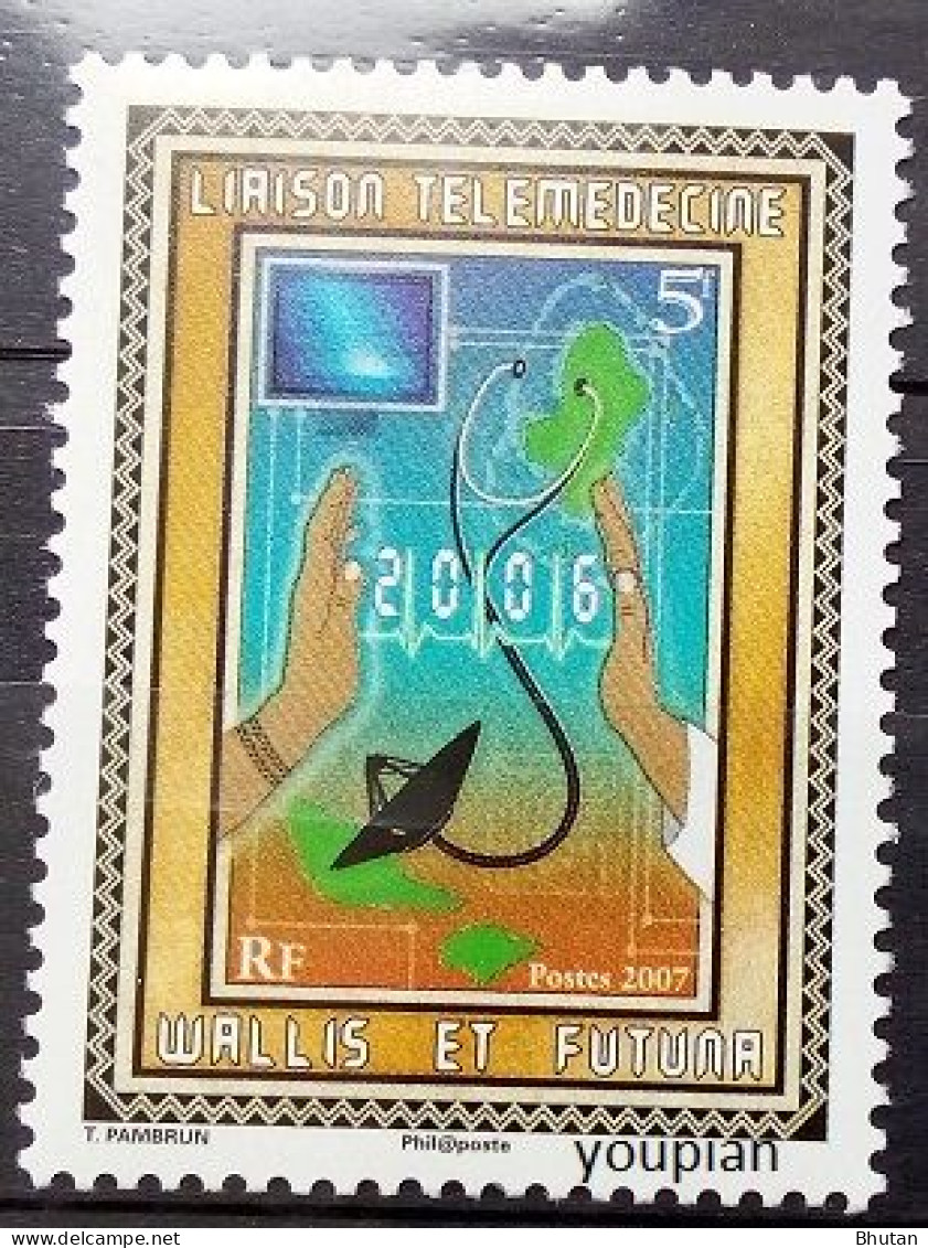 Wallis And Futuna 2007, Telemedical Connection Of Wallis And Futuna, MNH Single Stamp - Unused Stamps