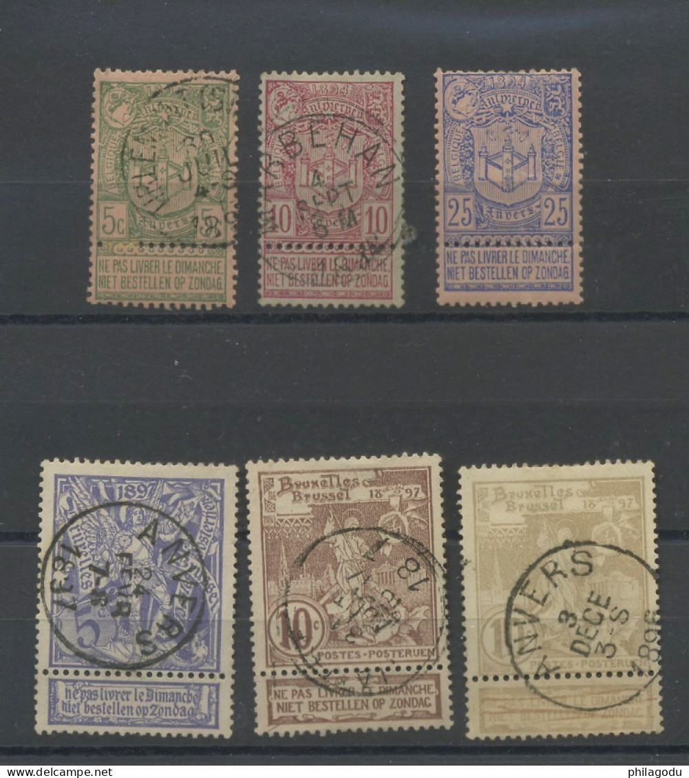 68-73  Ø Cote 13,- €  Sans Défaut - 1894-1896 Expositions