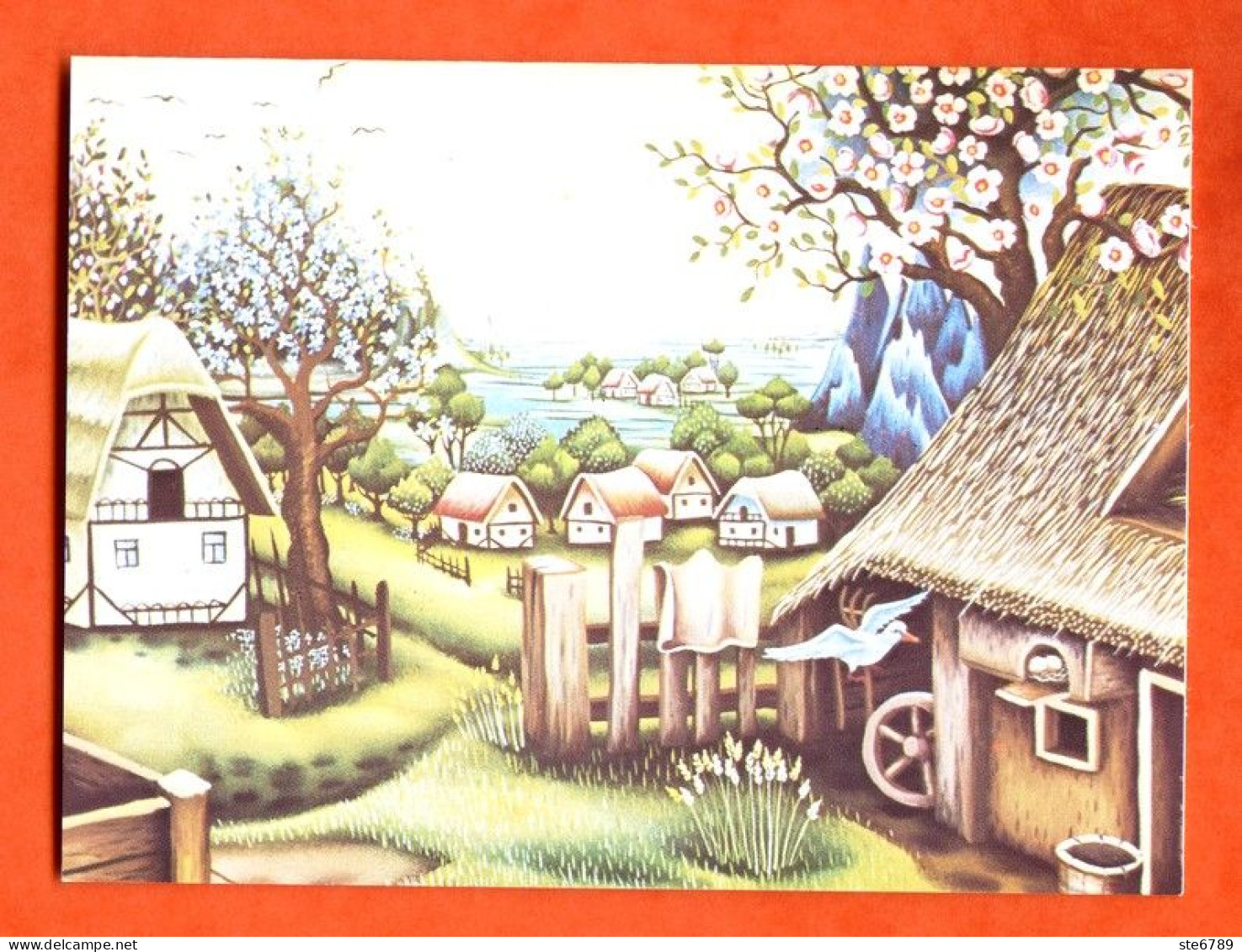 Mini Calendrier 1989  Paysage été Campagne 2 CORA Lunéville - Petit Format : 1981-90