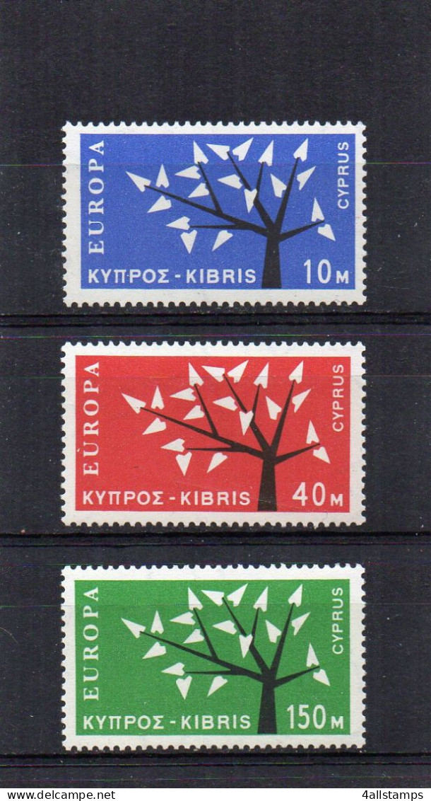 1962 Zypern Mi N°215/217 : ** - MNH - NEUF - POSTFRISCH - POSTFRIS - 1962