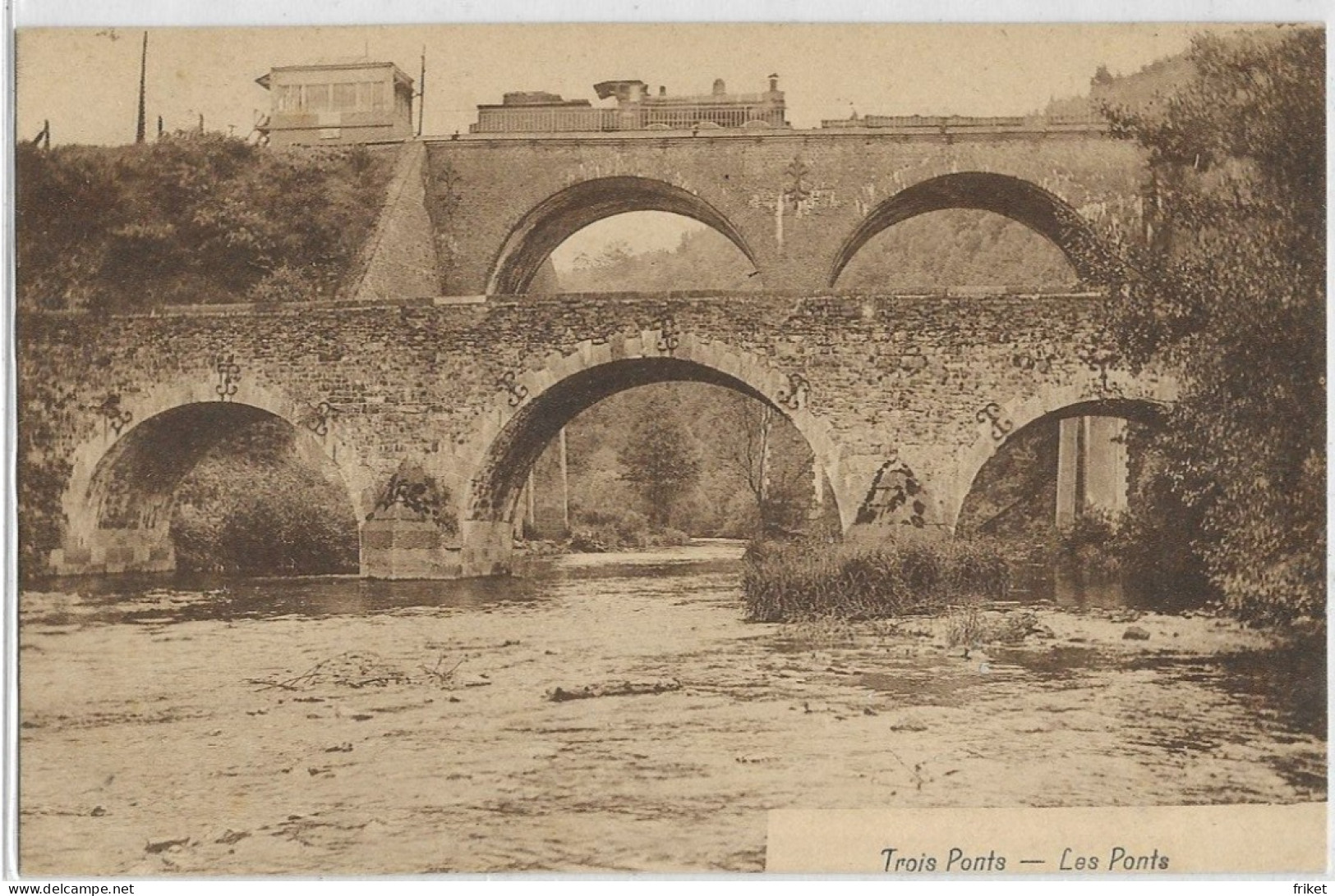 3532 - TROIS -  PONTS  Les Ponts  Locomotives - Trois-Ponts