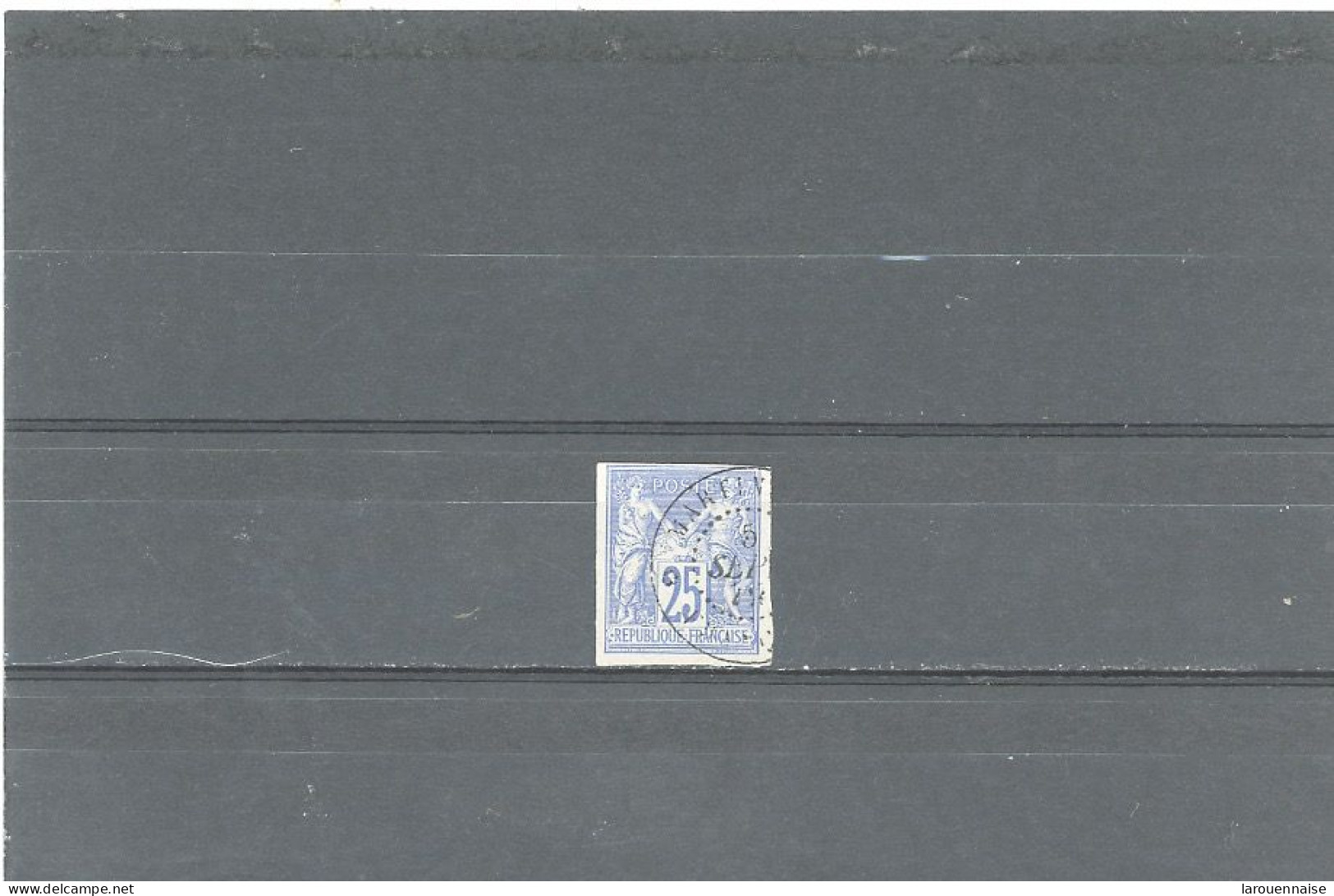 MARTINIQUE-COLONIES GÉNÉRALES-N°36 TYPE SAGE 25c OUTREMER TTB -Obl CàD. Léger MARTIN(IQUE)/*BASSE (POINTE)*5 SEP 78 - Used Stamps