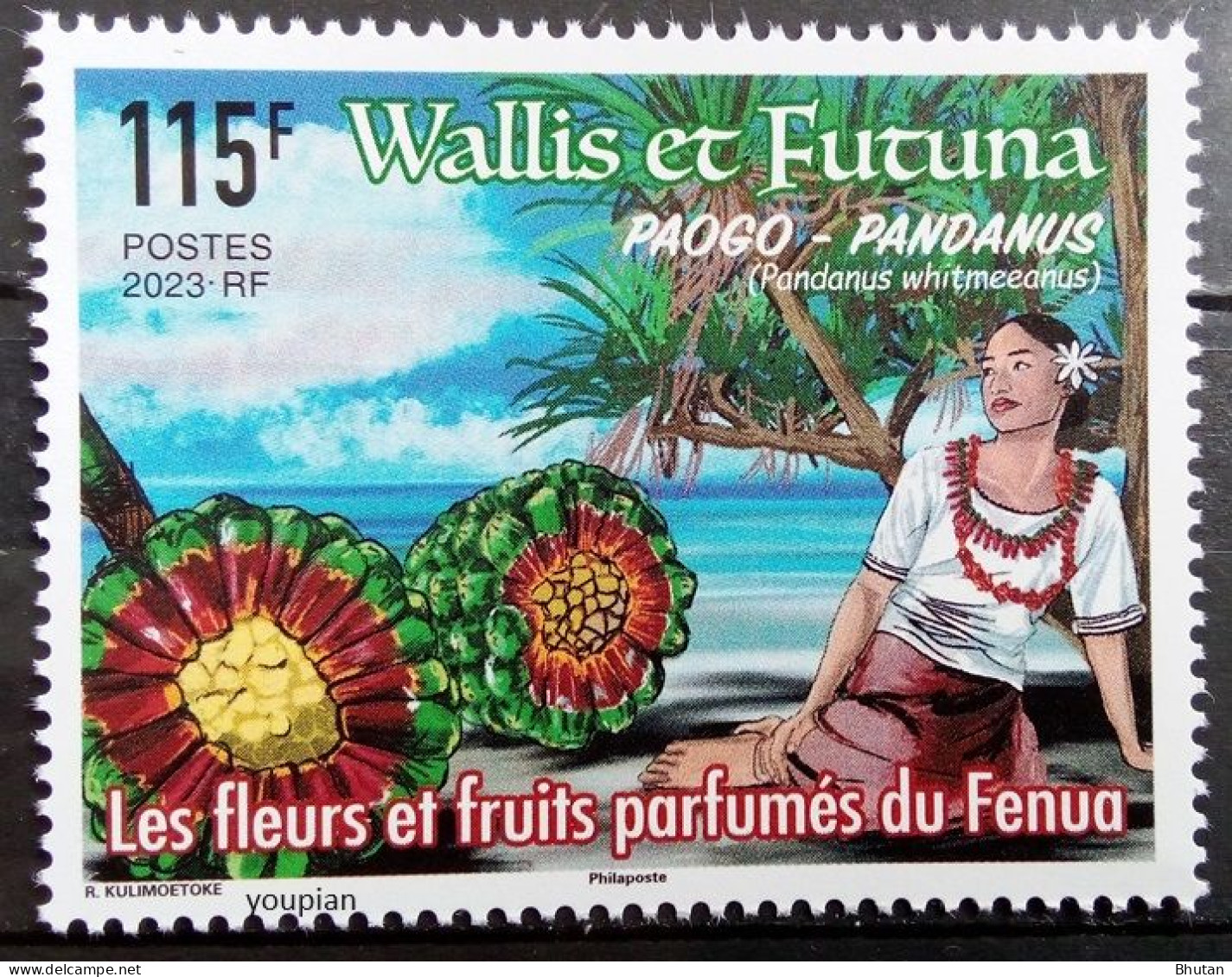 Wallis And Futuna 2023, Flowers And Fruits, MNH Single Stamp - Ongebruikt