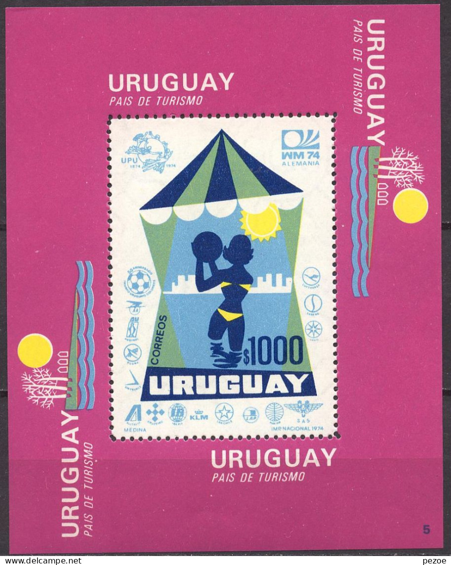 Football / Soccer / Fussball - WM 1974:  Uruguay  Bl ** - 1974 – Westdeutschland