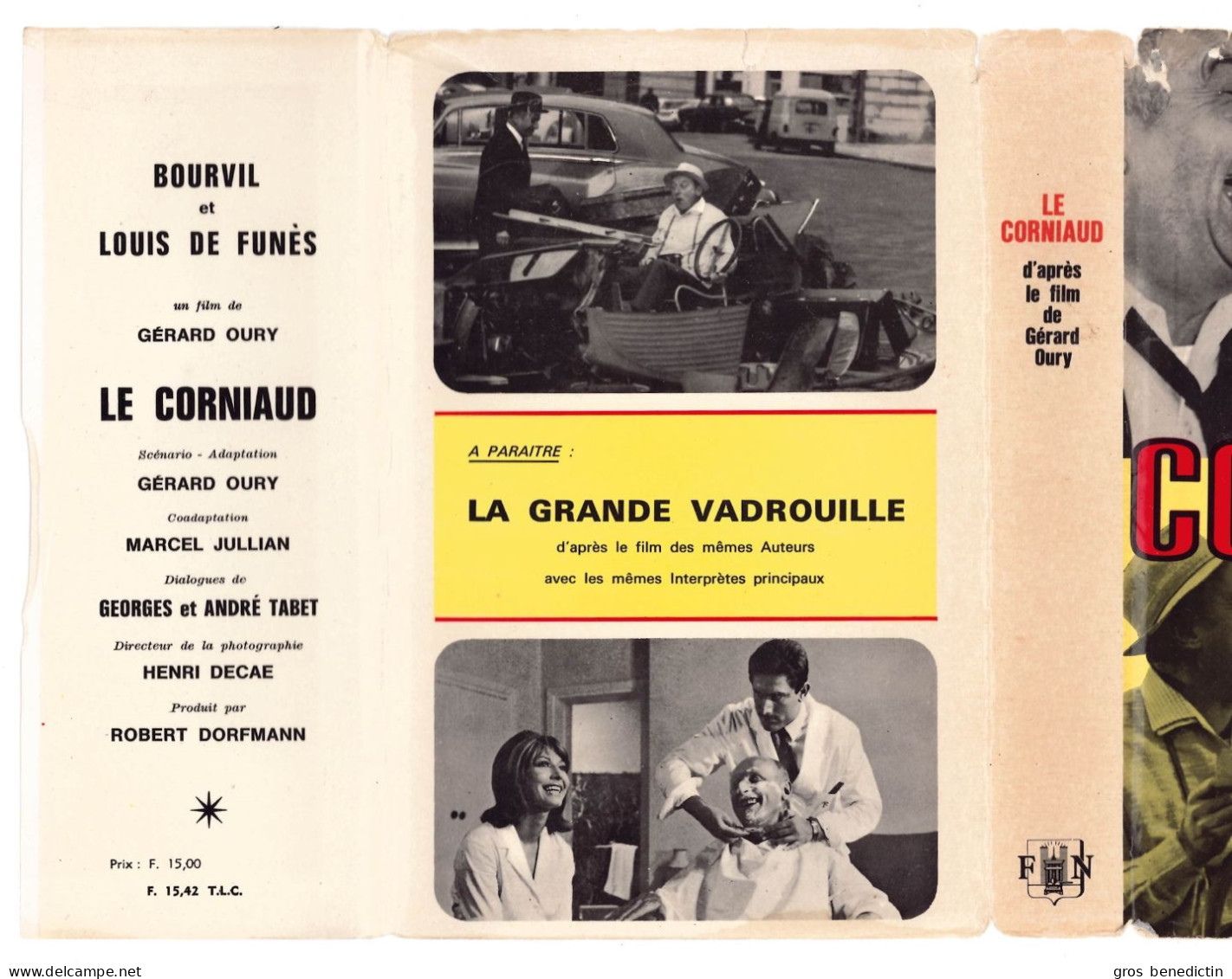 Cinéma - Gérard Oury / Marcel Jullian - "Le Corniaud" - 1966 - Cinéma / TV