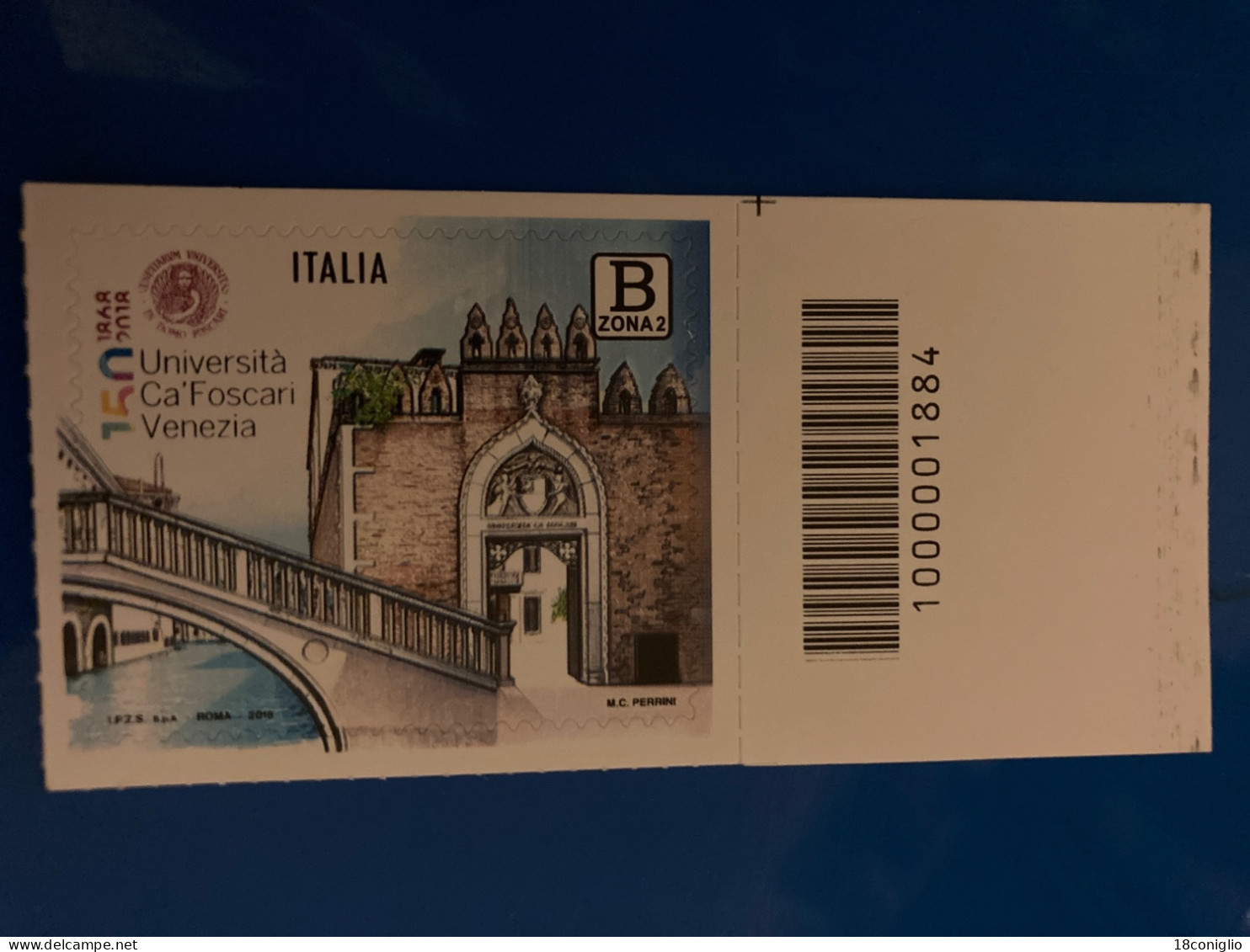 Italia 2018 Codice A Barre 1884 Università Ca Foscari Venezia - Bar-code