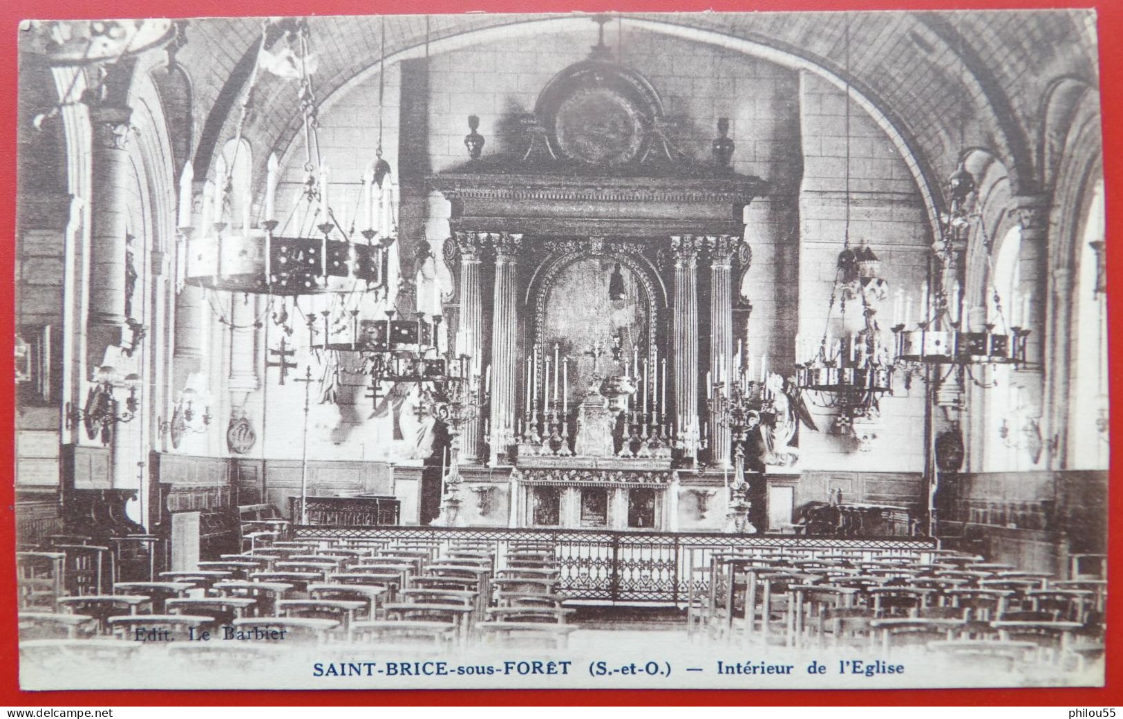 Cpa 95 SAINT BRICE SOUS FORET Interieur Eglise - Saint-Brice-sous-Forêt