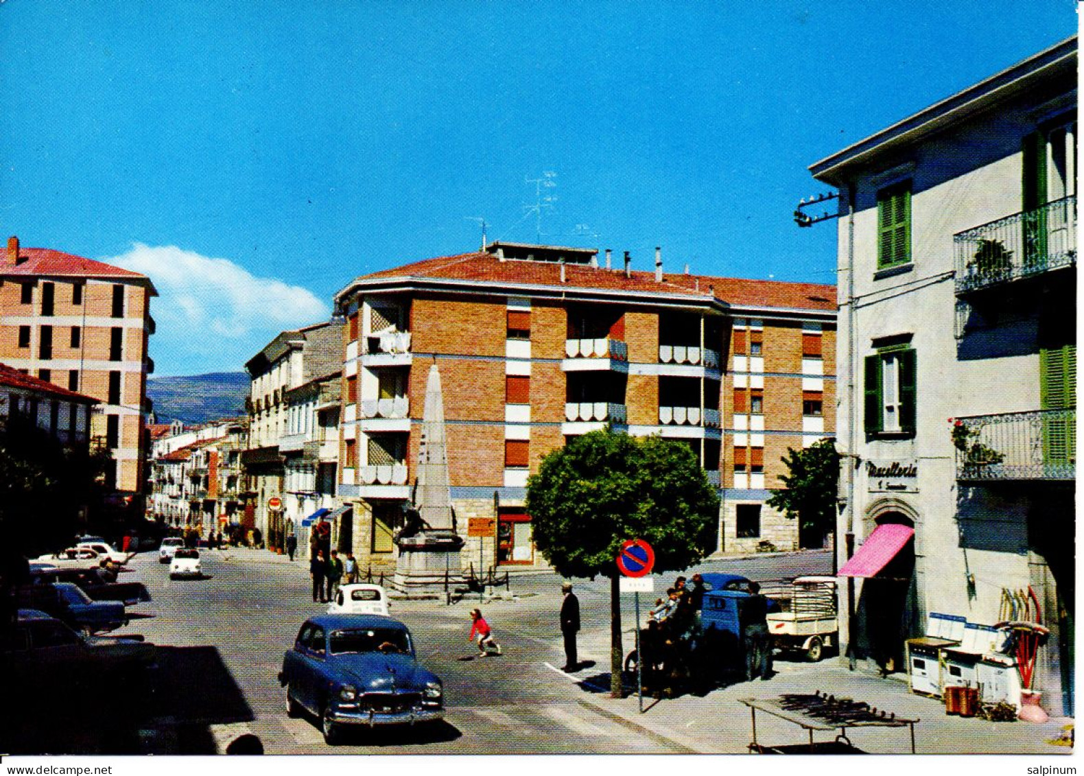 Agnone, Piazza Vittorio, ANIMATA - Viag. 1987 - Isernia