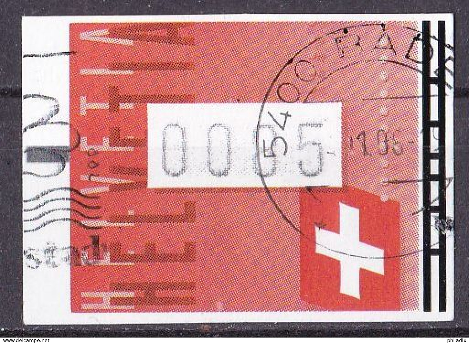 Schweiz ATM Automaten Marke (0,85) O/used (A-4-22) - Automatenzegels