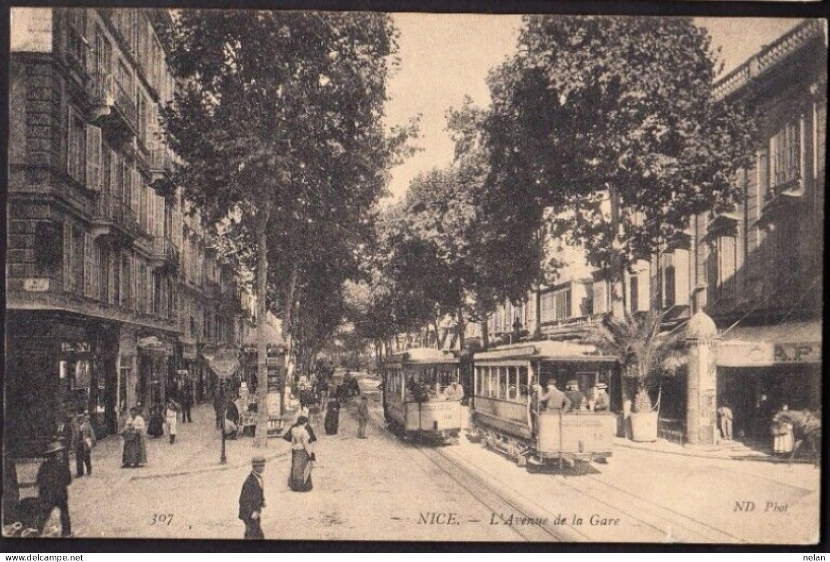 NICE - L AVENUE DE LA GARE - Ferrocarril - Estación