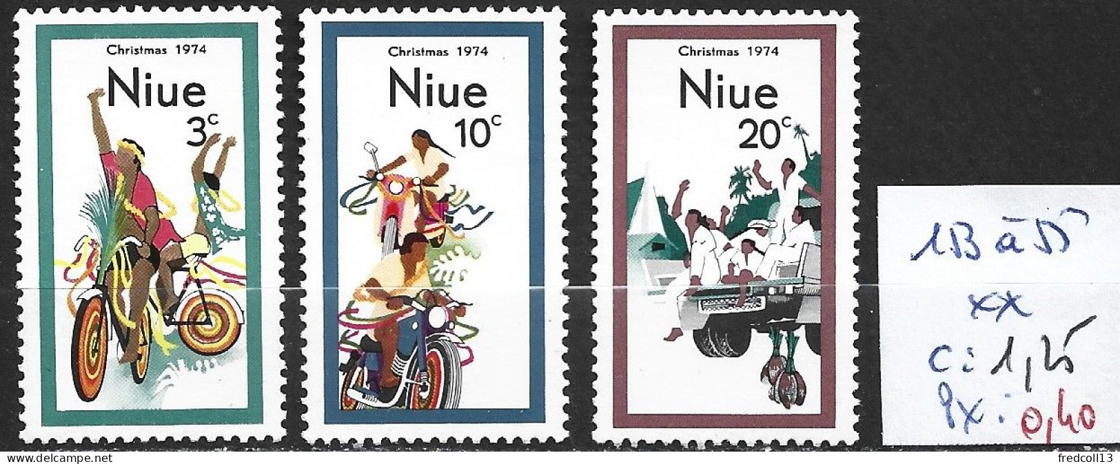 NIUE 153 à 55 ** Côte 1.25 € - Niue