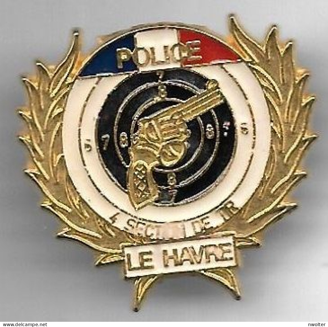 @+ PIN'S  Police - Le Havre - Section De Tir - Police