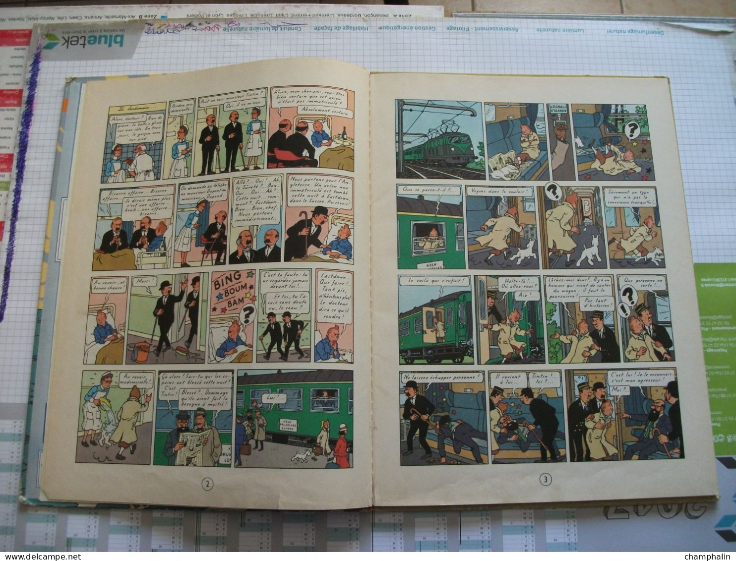 Hergé - Les Aventures de Tintin - L'Ile Noire - Ed Casterman - Réf. Série B 36 (1966) - Voir état & description