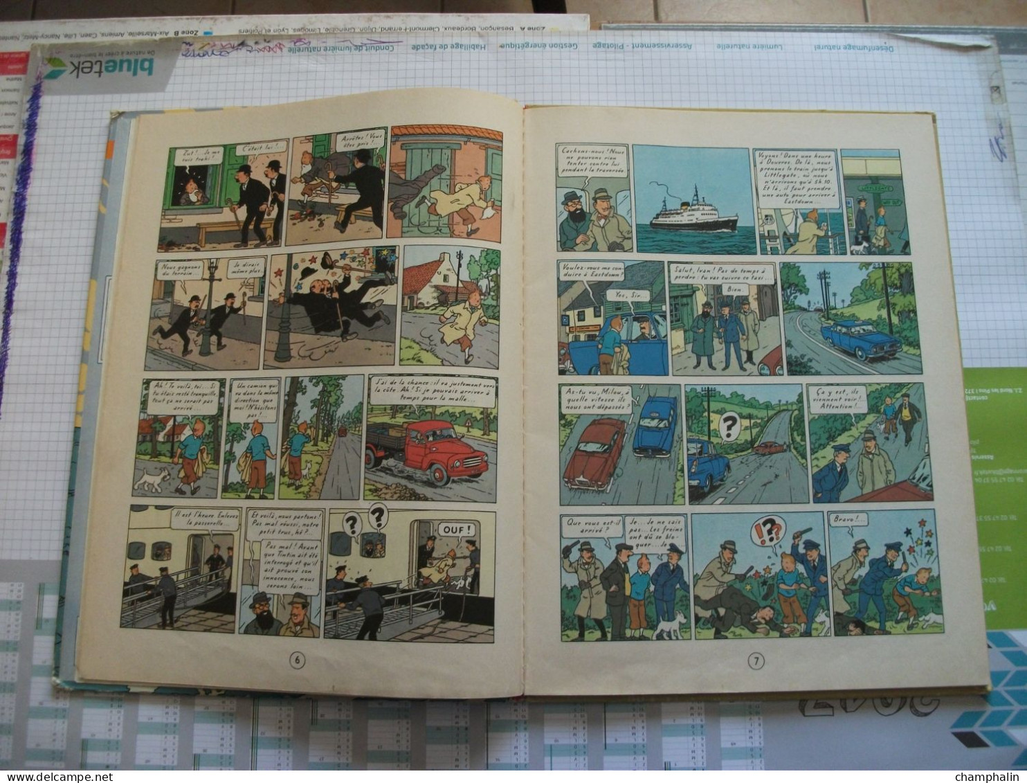 Hergé - Les Aventures de Tintin - L'Ile Noire - Ed Casterman - Réf. Série B 36 (1966) - Voir état & description