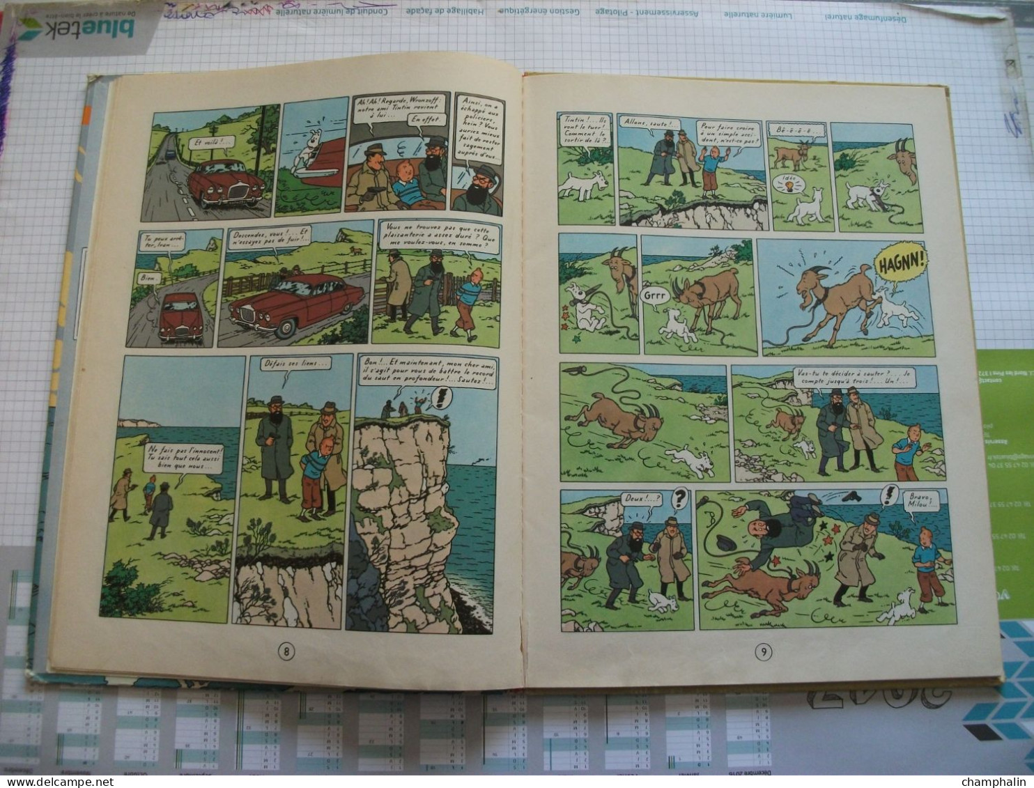 Hergé - Les Aventures de Tintin - L'Ile Noire - Ed Casterman - Réf. Série B 36 (1966) - Voir état & description