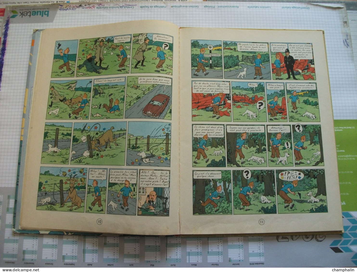 Hergé - Les Aventures de Tintin - L'Ile Noire - Ed Casterman - Réf. Série B 36 (1966) - Voir état & description