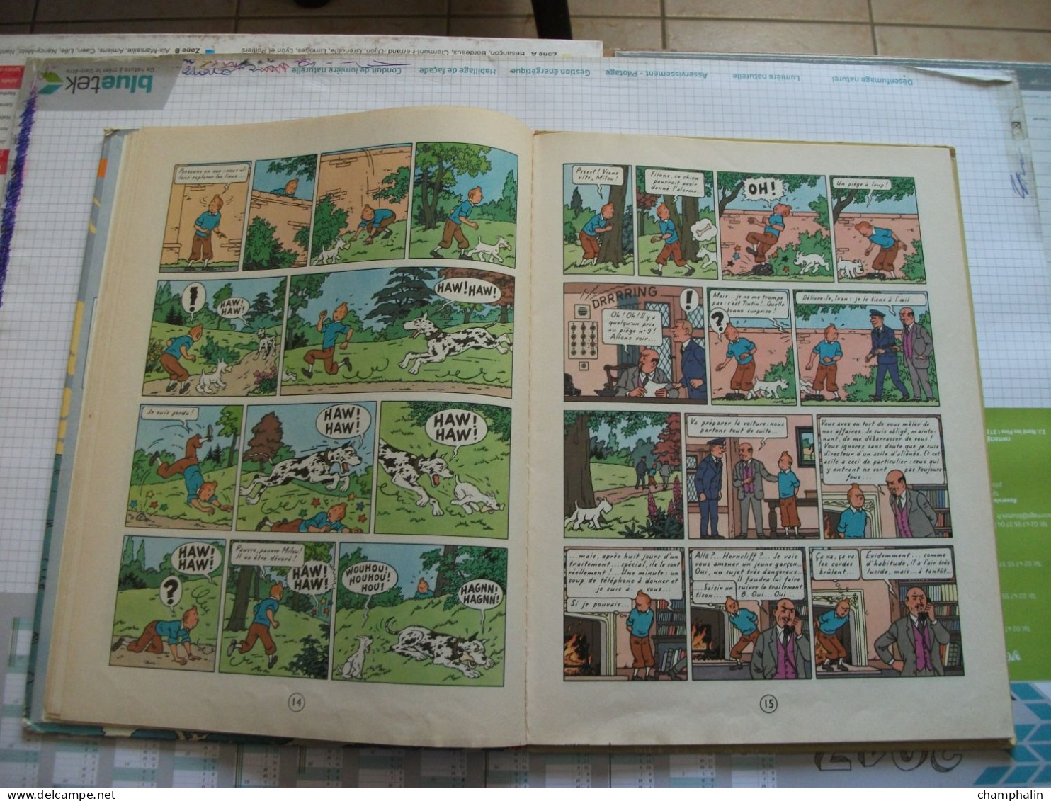 Hergé - Les Aventures de Tintin - L'Ile Noire - Ed Casterman - Réf. Série B 36 (1966) - Voir état & description