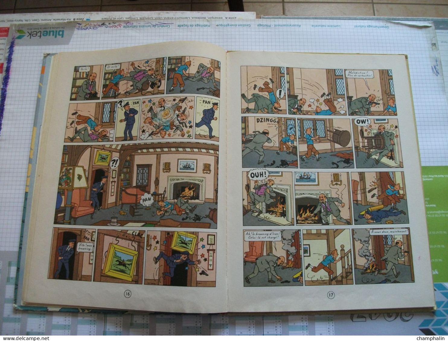 Hergé - Les Aventures de Tintin - L'Ile Noire - Ed Casterman - Réf. Série B 36 (1966) - Voir état & description