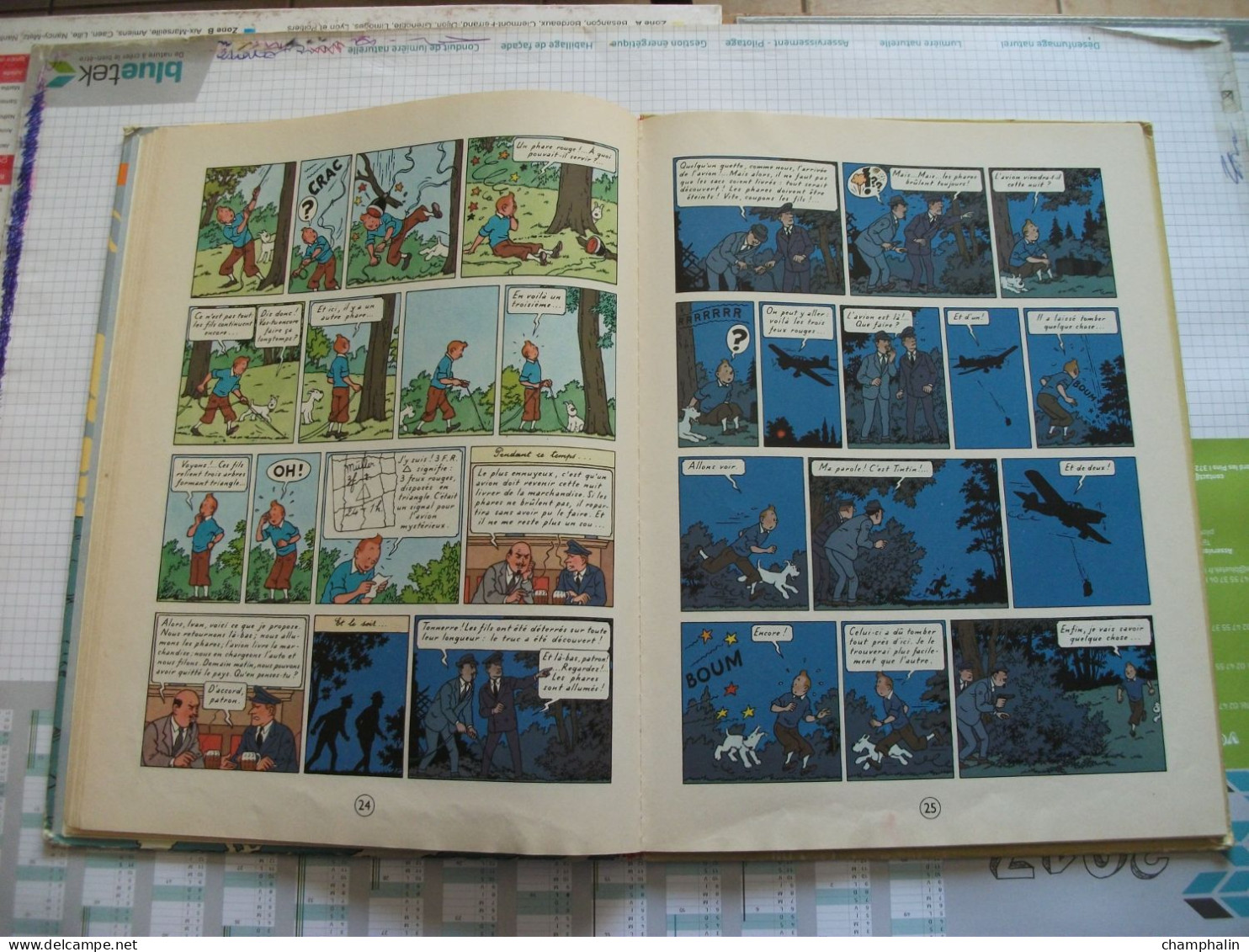 Hergé - Les Aventures de Tintin - L'Ile Noire - Ed Casterman - Réf. Série B 36 (1966) - Voir état & description