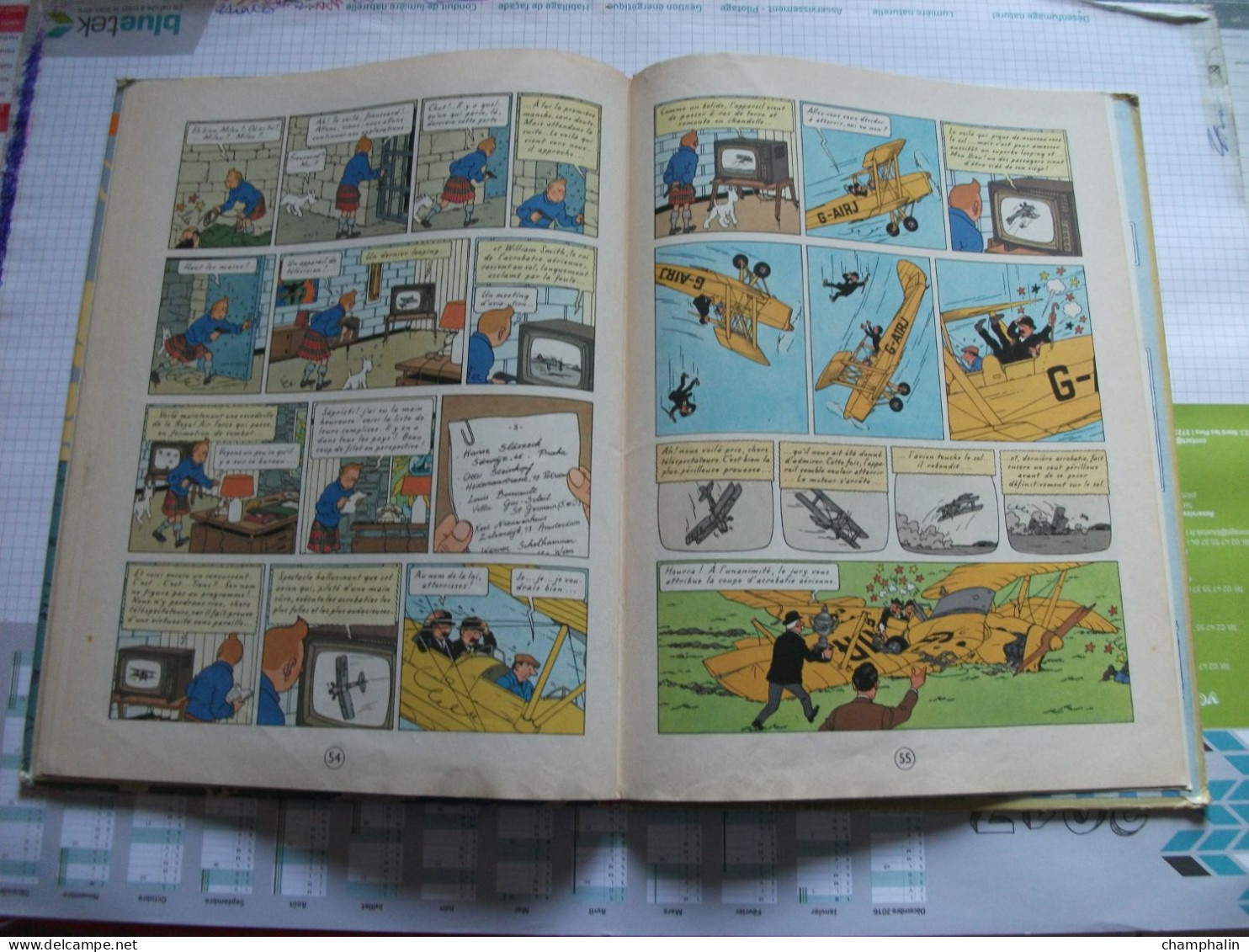 Hergé - Les Aventures de Tintin - L'Ile Noire - Ed Casterman - Réf. Série B 36 (1966) - Voir état & description