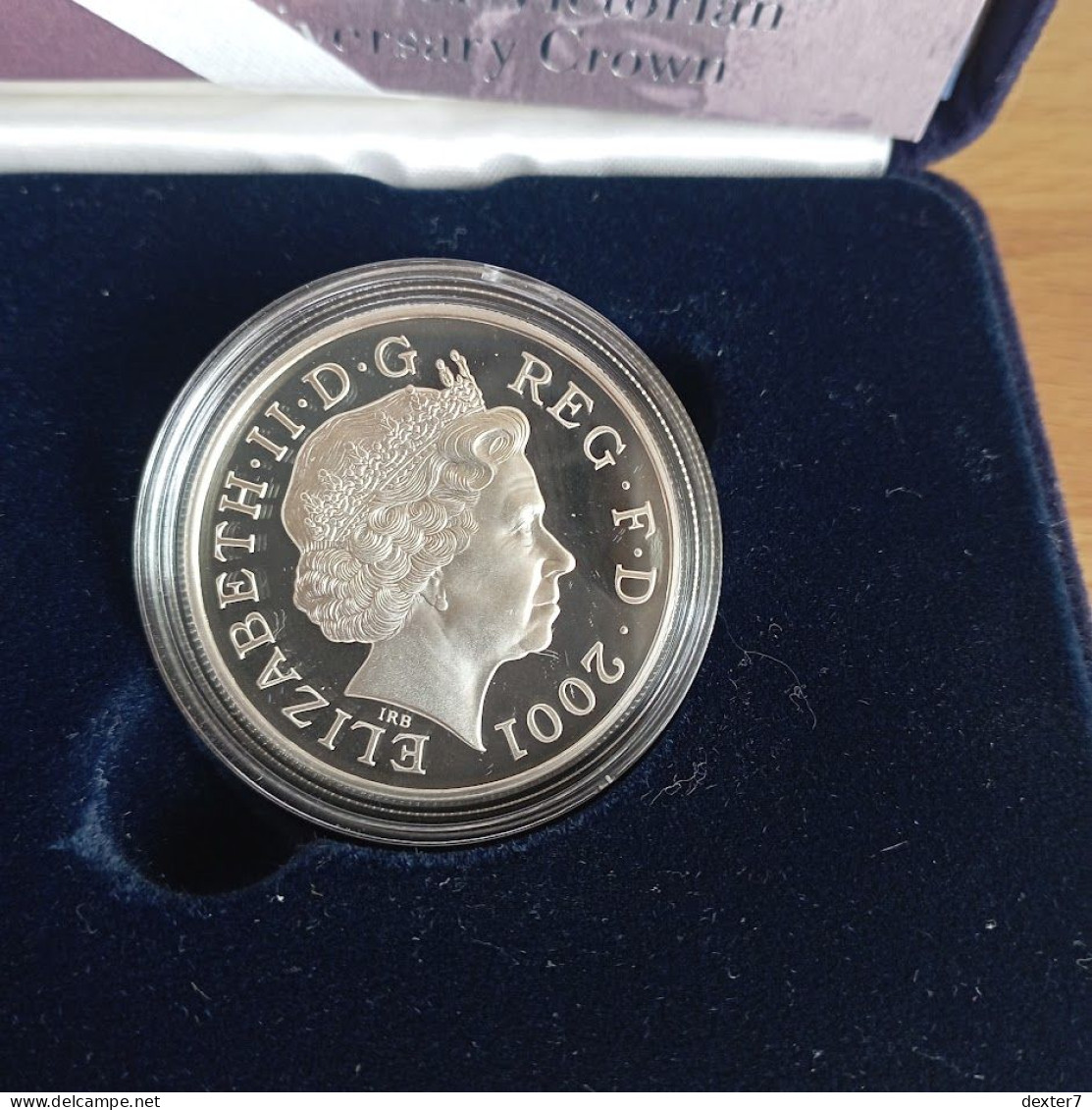 United Kingdom UK 2001 Silver 5 Pounds Queen Victoria In Box - 5 Pounds