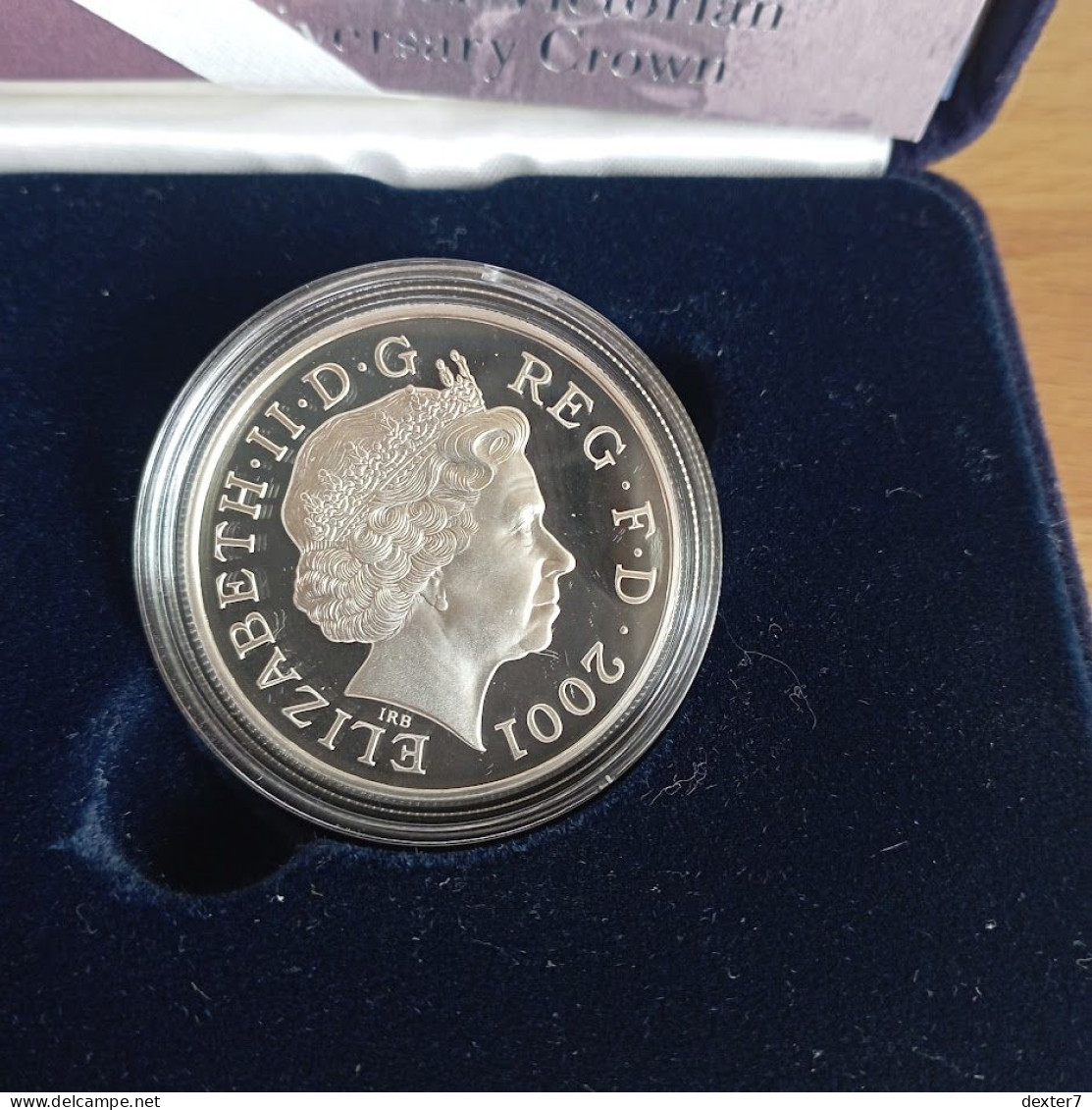 United Kingdom UK 2001 Silver 5 Pounds Queen Victoria In Box - 5 Pond