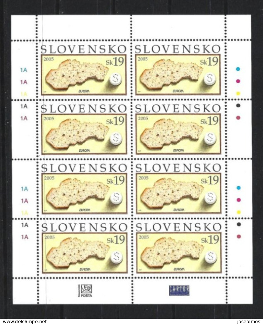 SLOVAQUIE ANNEE 2005 NEUF** /MNH MI-512 BLOC BF LUXE - Blokken & Velletjes