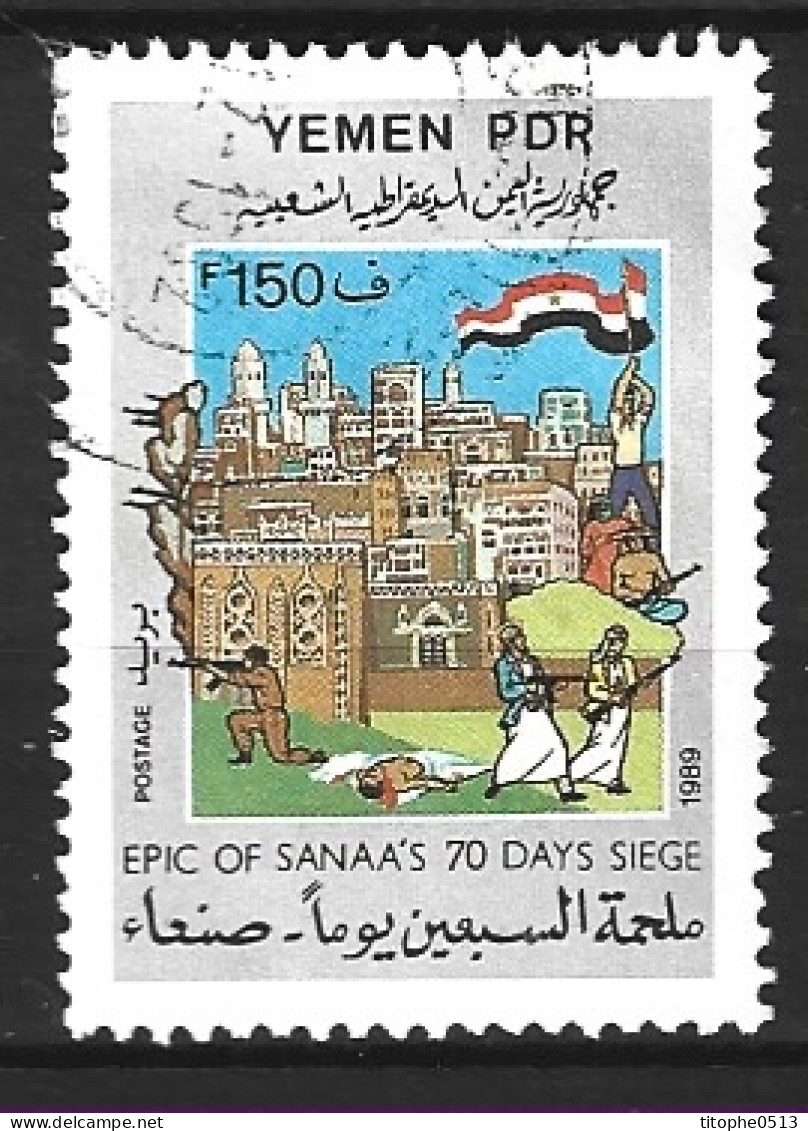 YEMEN (République Populaire Démocratique). N°355 De 1989 Oblitéré. Siège De Sana'a. - Yemen
