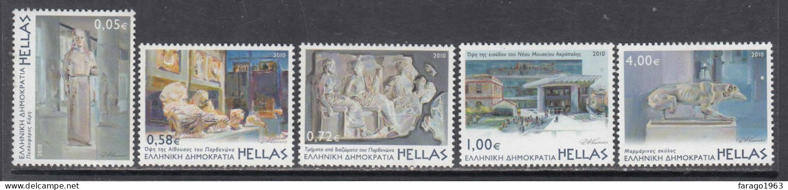 2010 Greece Acropolis Museum Relics  Complete Set Of 2 MNH @ BELOW Face Value - Nuovi