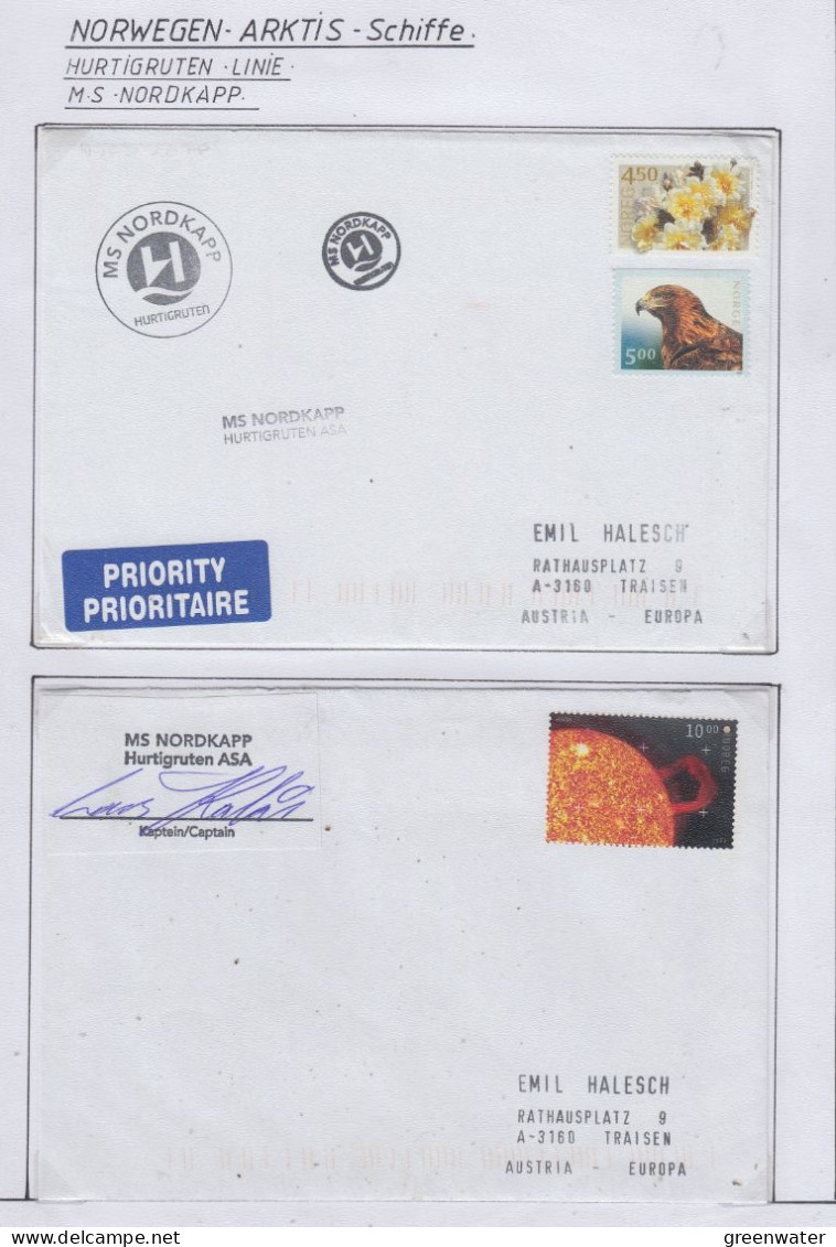 Norway Hurtigruten MS Nordkapp 2 Covers   (HI173) - Poolshepen & Ijsbrekers