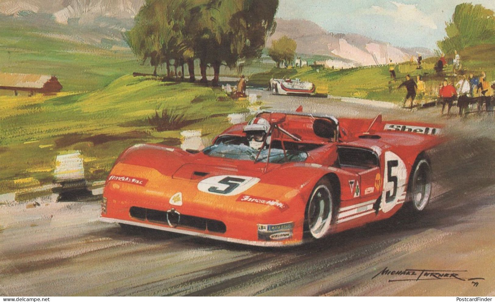 1969 Italian Grand Prix Sicily Rare Formula 1 Painting Card - Rallyes