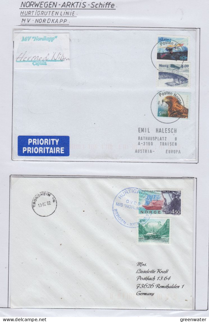 Norway Hurtigruten MS Nordkapp 2 Covers   (HI174) - Navires & Brise-glace