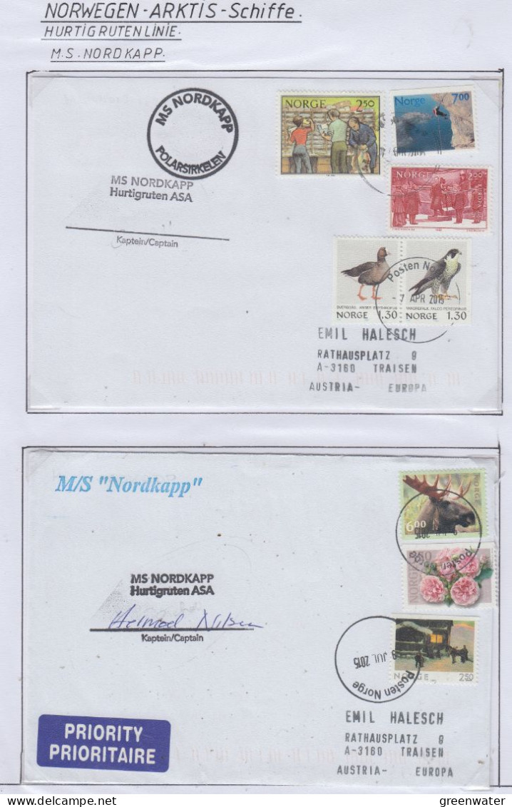 Norway Hurtigruten MS Nordkapp 2 Covers   (HI174A) - Polar Ships & Icebreakers