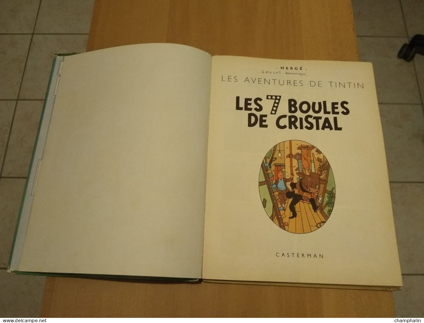 Hergé - Les Aventures de Tintin - Les 7 Boules de Cristal - Ed Casterman Réf Série B 38 (1968) - Voir état & description