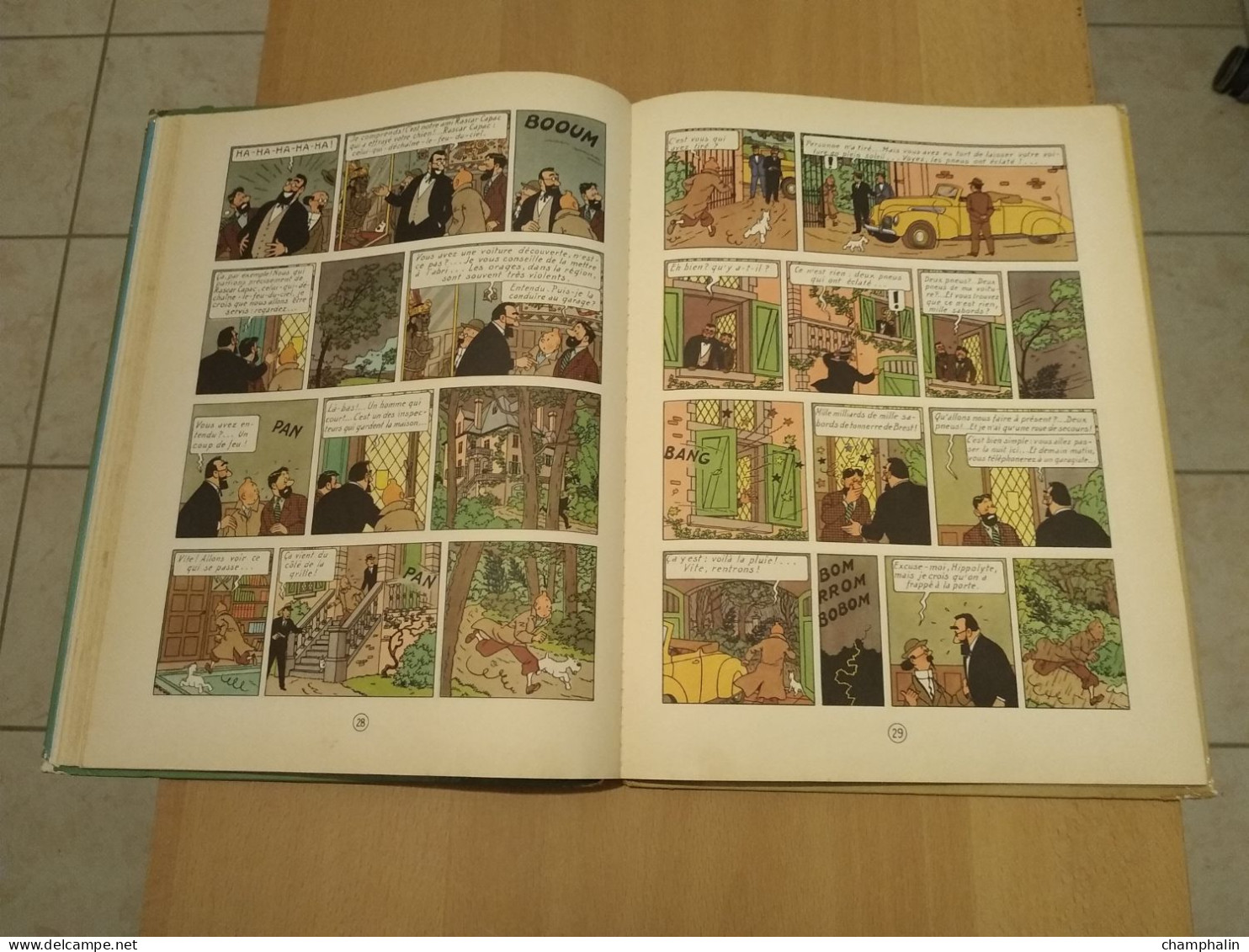 Hergé - Les Aventures de Tintin - Les 7 Boules de Cristal - Ed Casterman Réf Série B 38 (1968) - Voir état & description