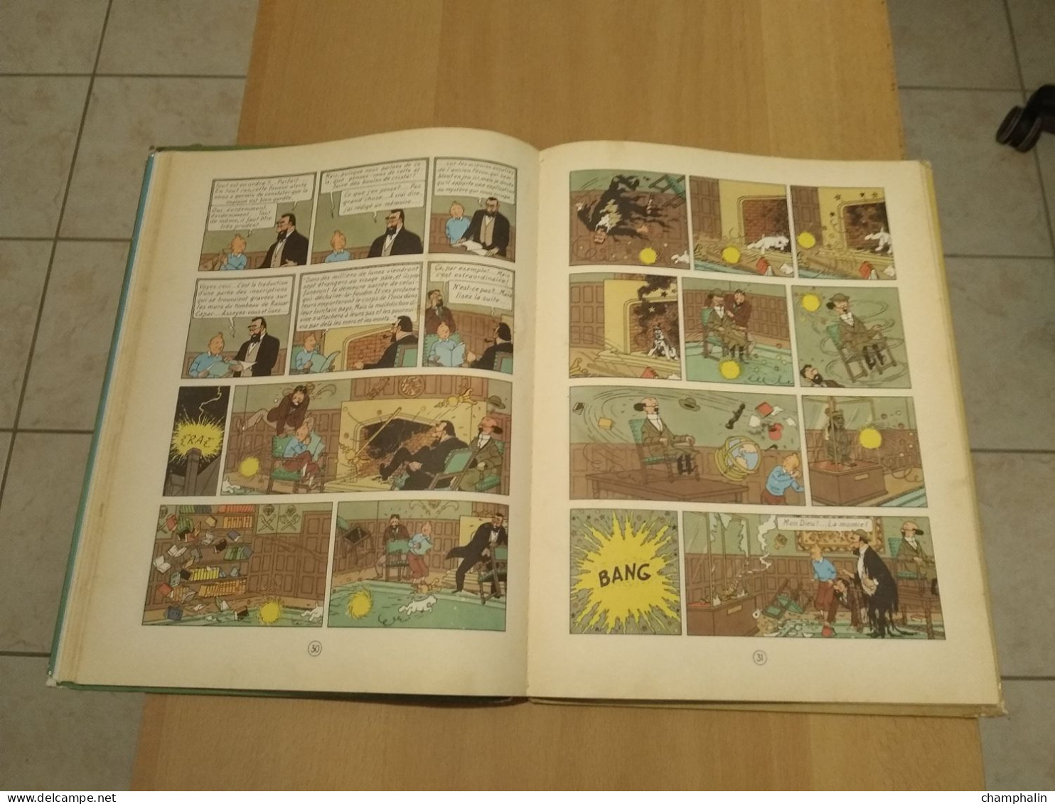 Hergé - Les Aventures de Tintin - Les 7 Boules de Cristal - Ed Casterman Réf Série B 38 (1968) - Voir état & description