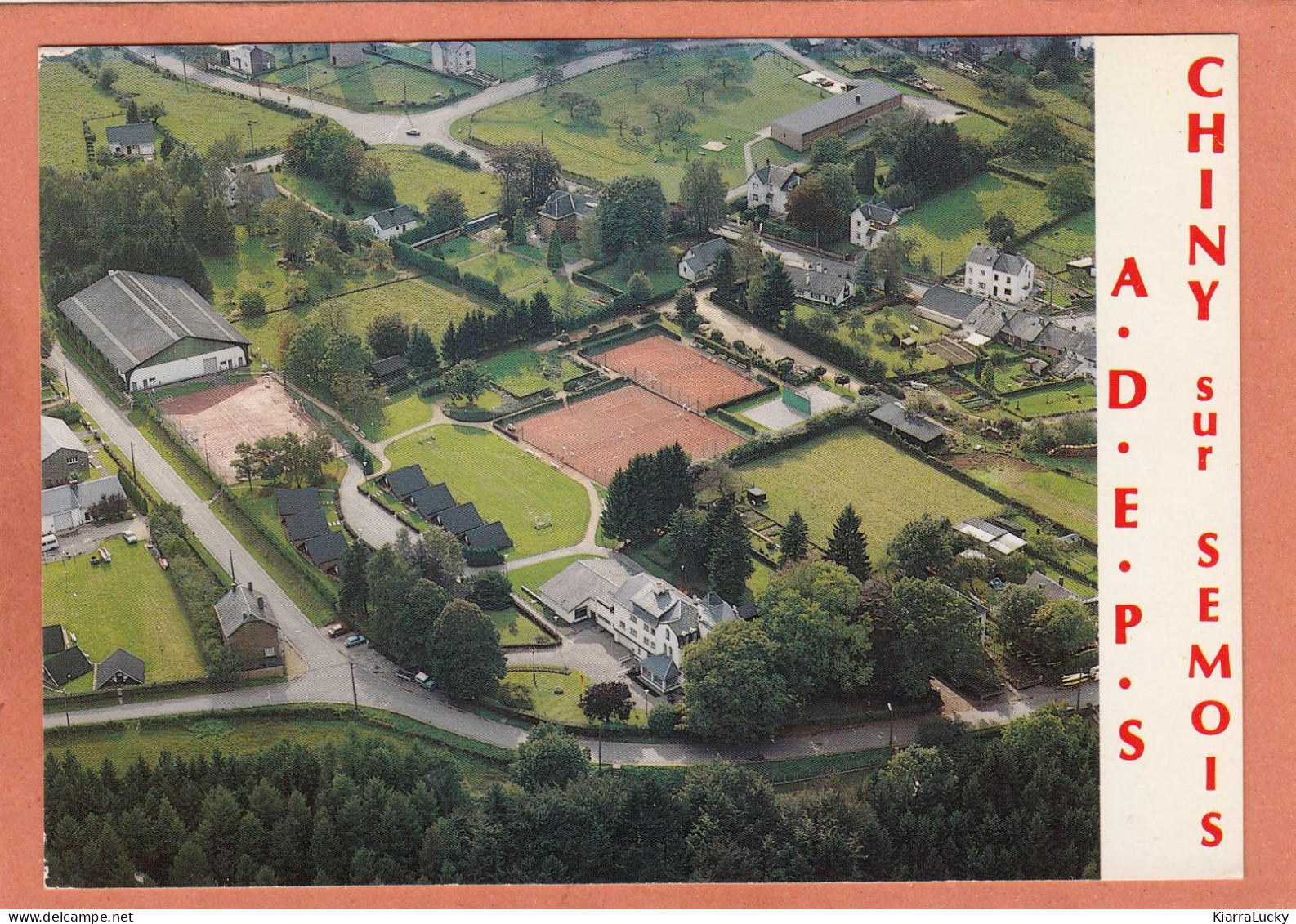 CHINY SUR SEMOIS - LUXEMBOURG - A.D.E.P.S. CENTRE SPORTIF DU LIRY - VUE AERIENNE ? - ECRITE - Chiny