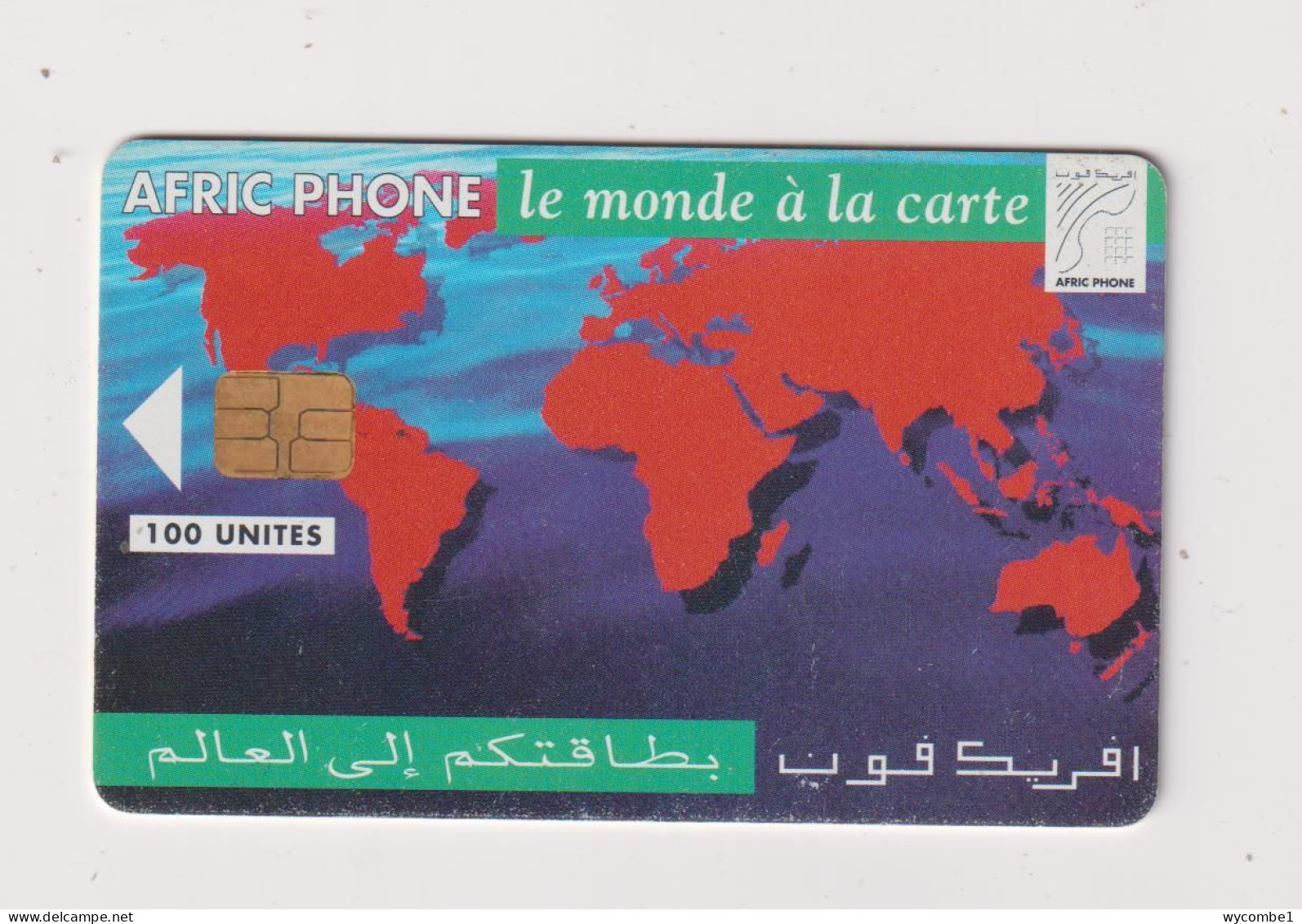 MOROCCO  - World Map Chip Phonecard - Marruecos