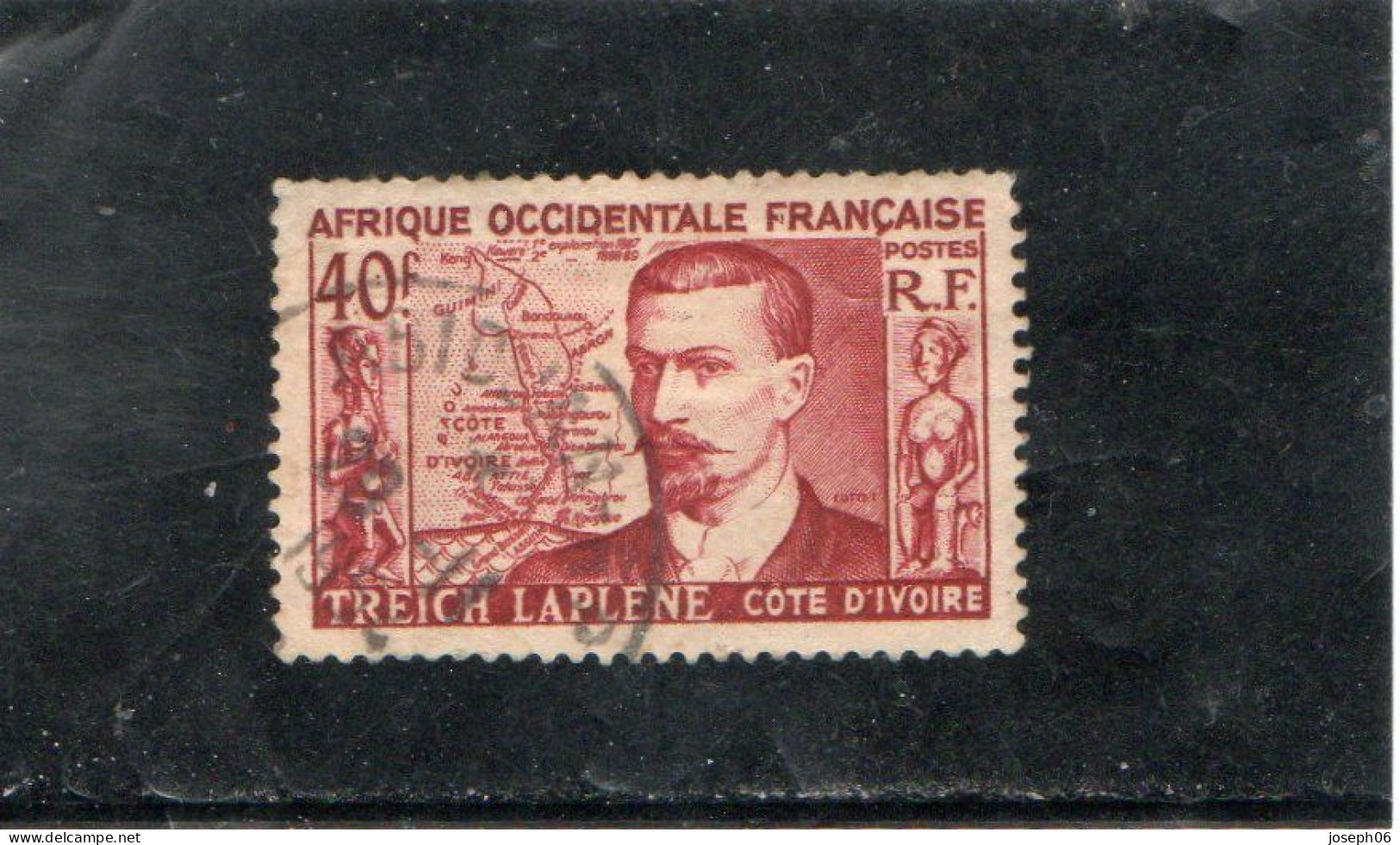 AFRIQUE  OCCIDENTALE  1947   Y.T. N° 47  Oblitéré   Frais De Gestion Compris - Sonstige - Afrika