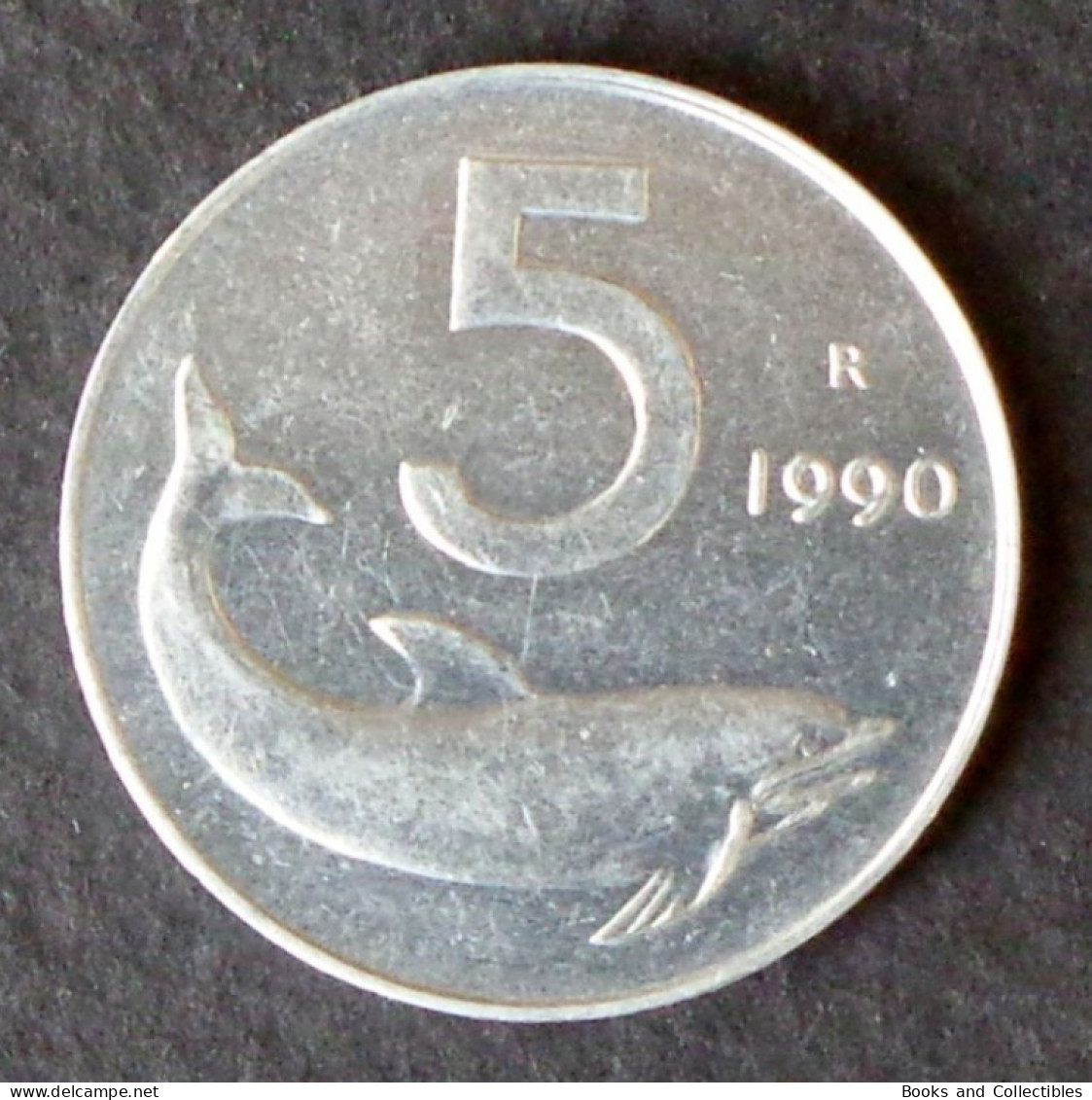 ITALY - 5 Lira 1990 - KM# 92 * Ref. 0195 - 5 Liras