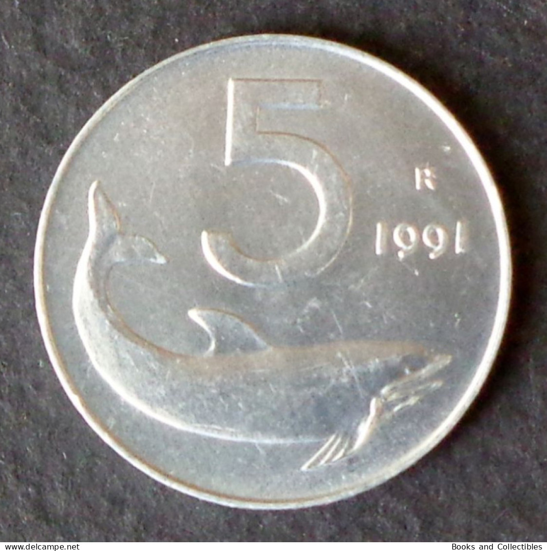 ITALY - 5 Lira 1991 - KM# 92 * Ref. 0196 - 5 Liras