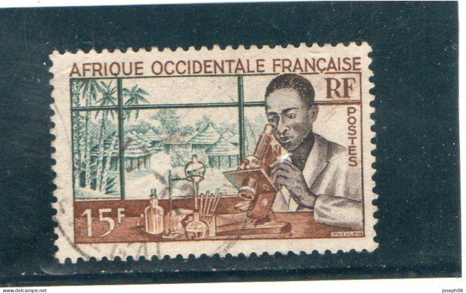 AFRIQUE  OCCIDENTALE  1953   Y.T. N° 48  Oblitéré   Frais De Gestion Compris - Autres - Afrique