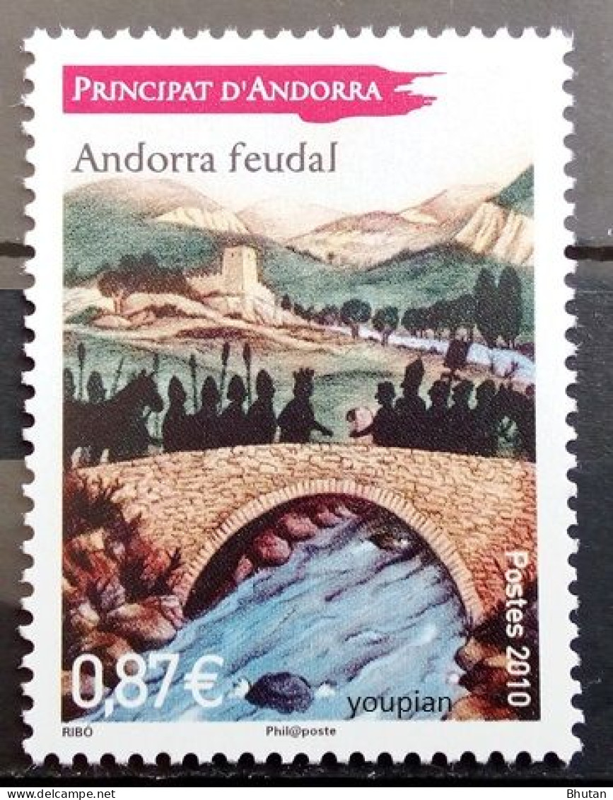 Andorra (French Post) 2010, Andorra Feudal, MNH Single Stamp - Unused Stamps