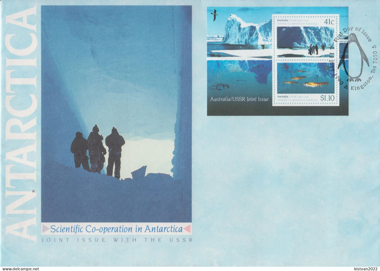 Australia FDC With URSS Joint Issue SS, Antarctica - Other & Unclassified