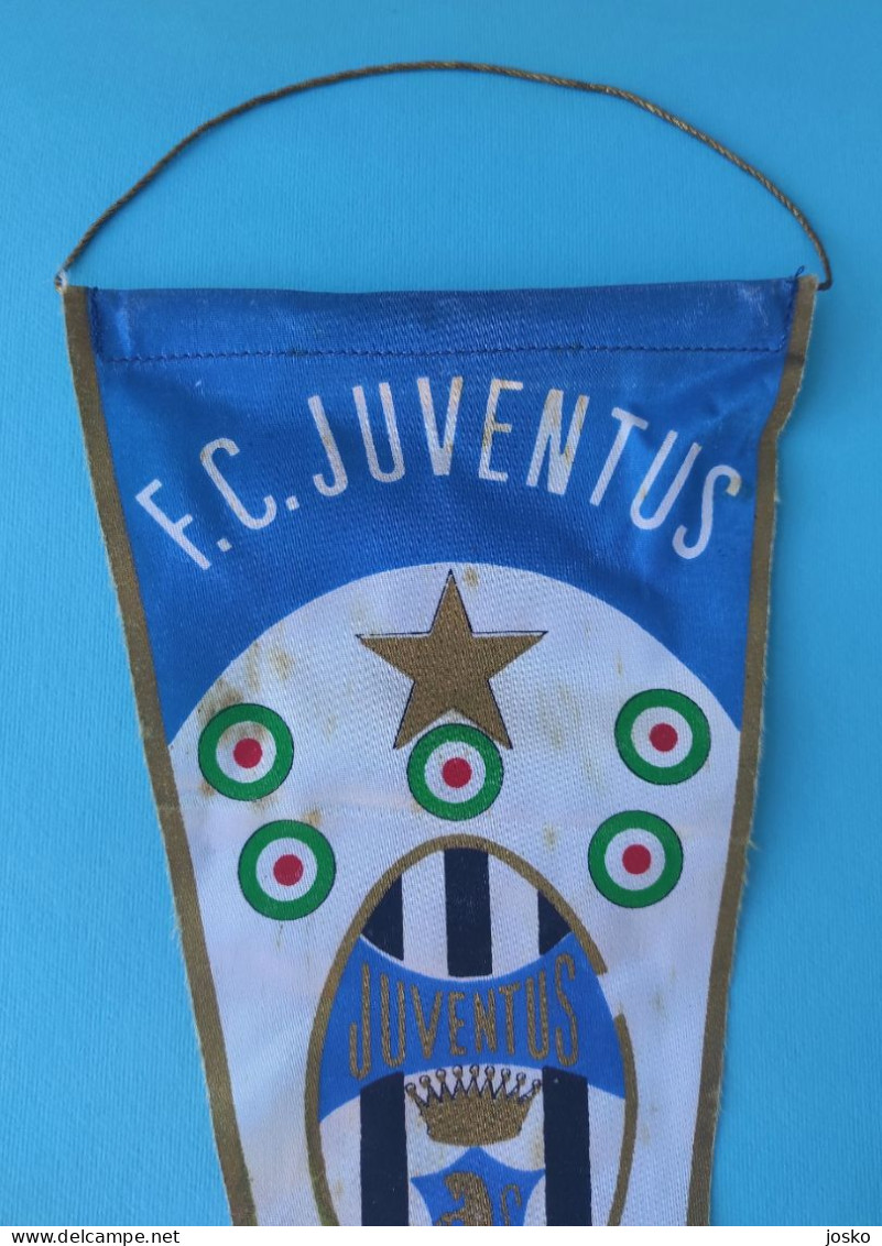 JUVENTUS FC - Italy Original Vintage Football Pennant * Large Size * Italia Calcio Soccer Fussball Foot Futbol RRR - Uniformes Recordatorios & Misc