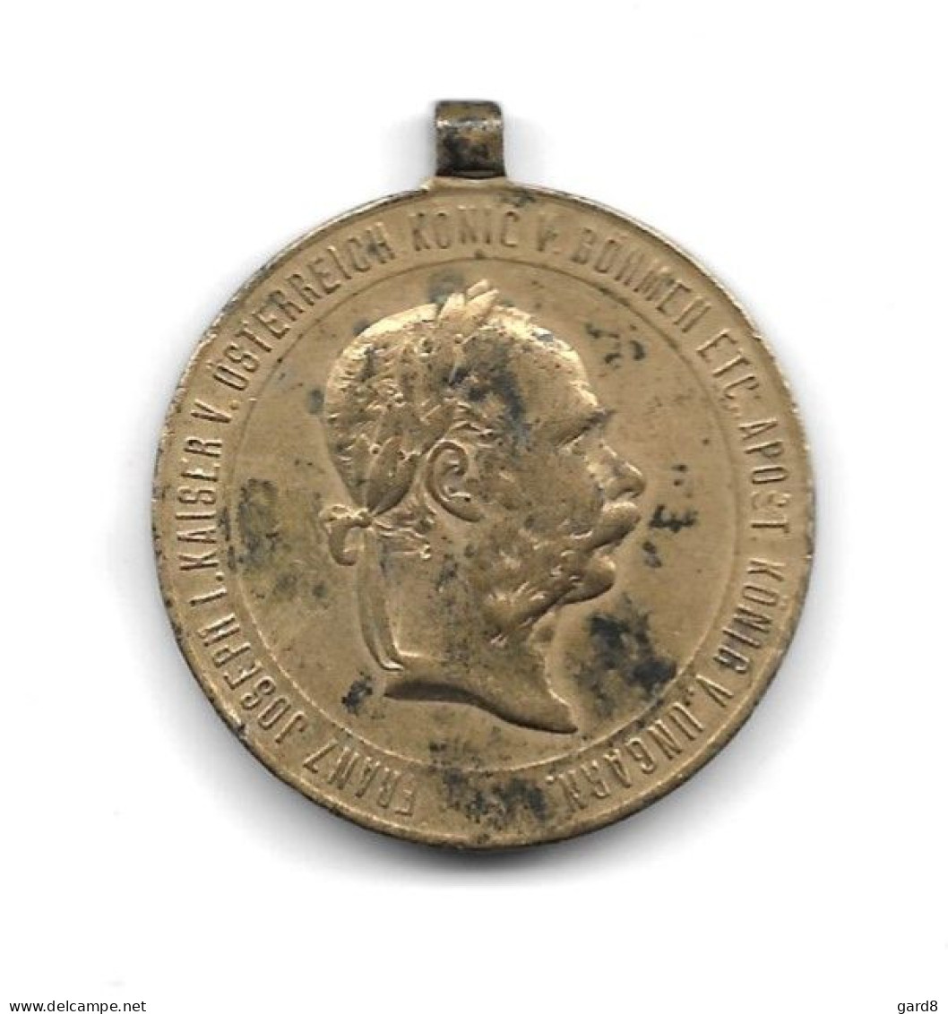 Médaille En Bronze  - Autriche-Hongrie   - 1873  - Manque Anneau Et Ruban - Autriche