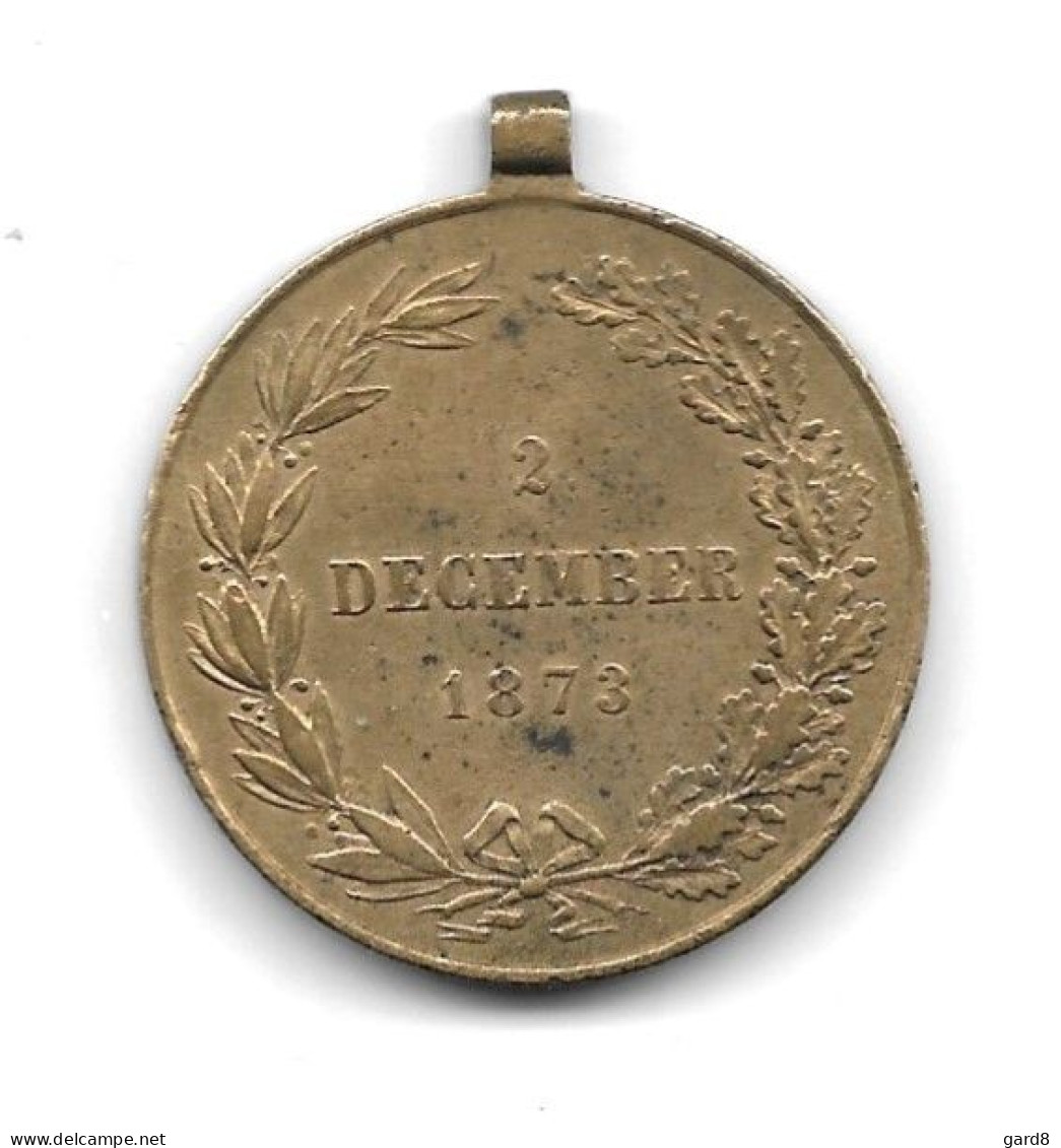 Médaille En Bronze  - Autriche-Hongrie   - 1873  - Manque Anneau Et Ruban - Austria